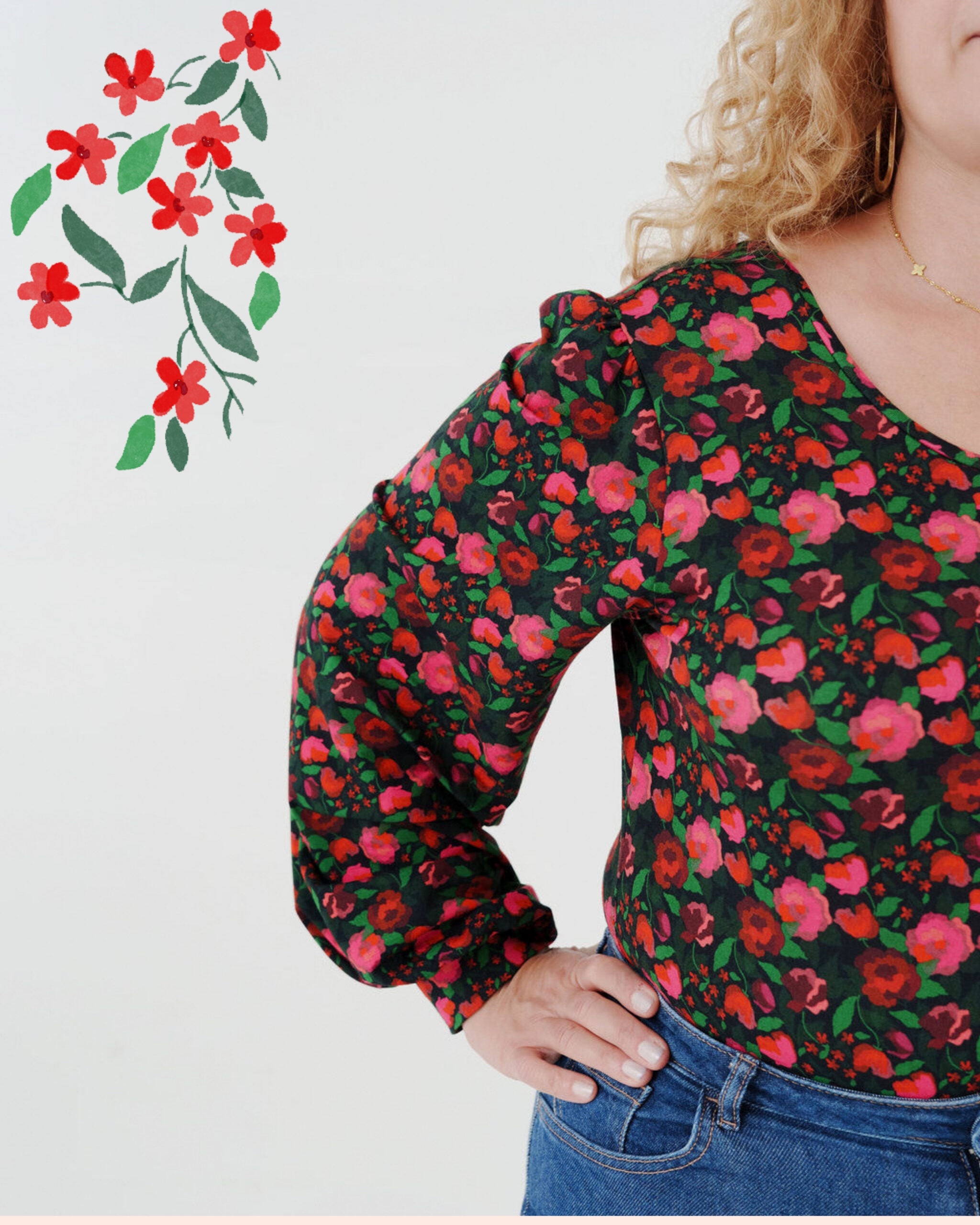 JERSEY de viscose - La Roseraie - COUPONS