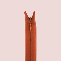 Invisible zipper - 40 cm - Caramel