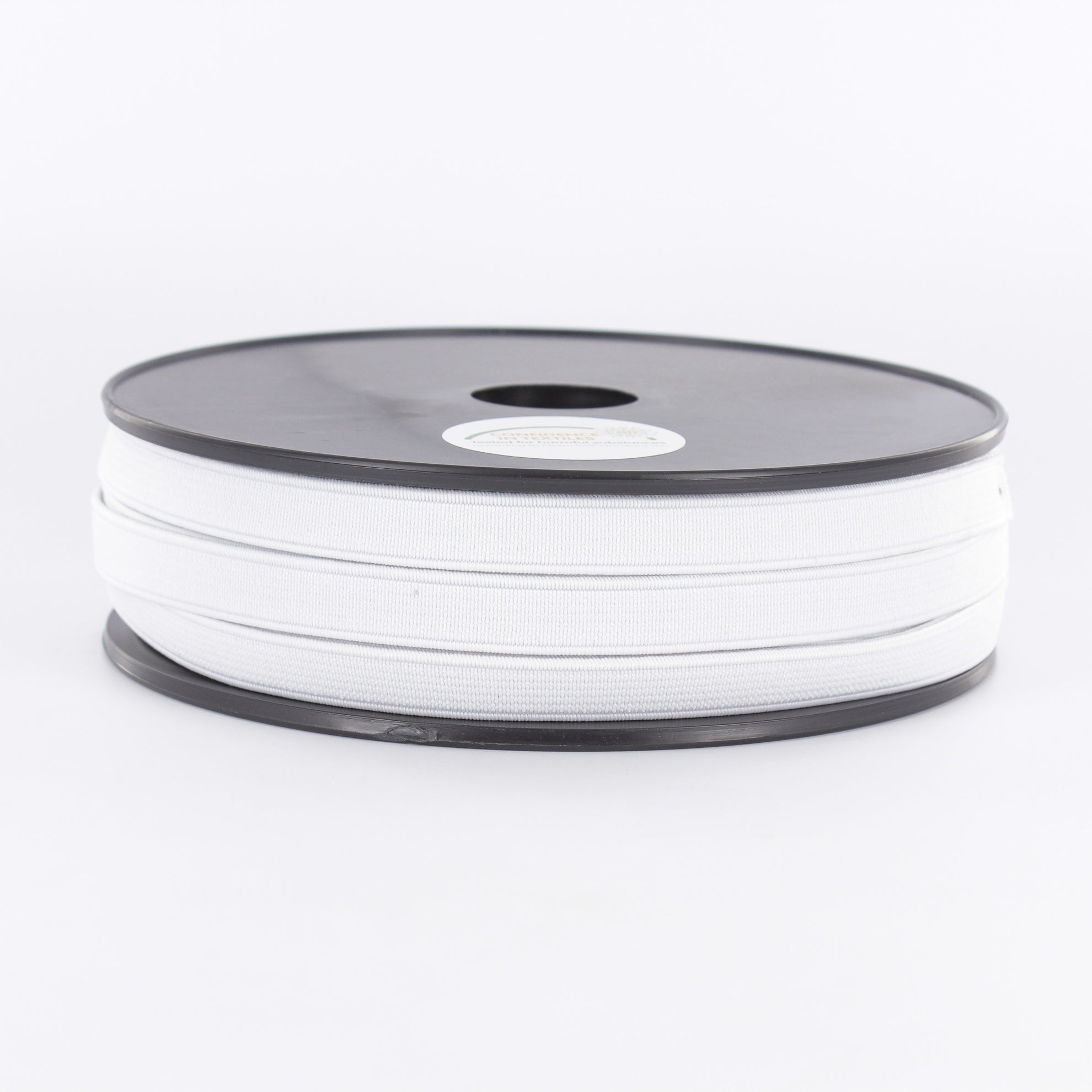 Ceinture élastique maille 10 mm blanc - au mètre