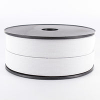25mm white elastic mesh belt - sold by the meter