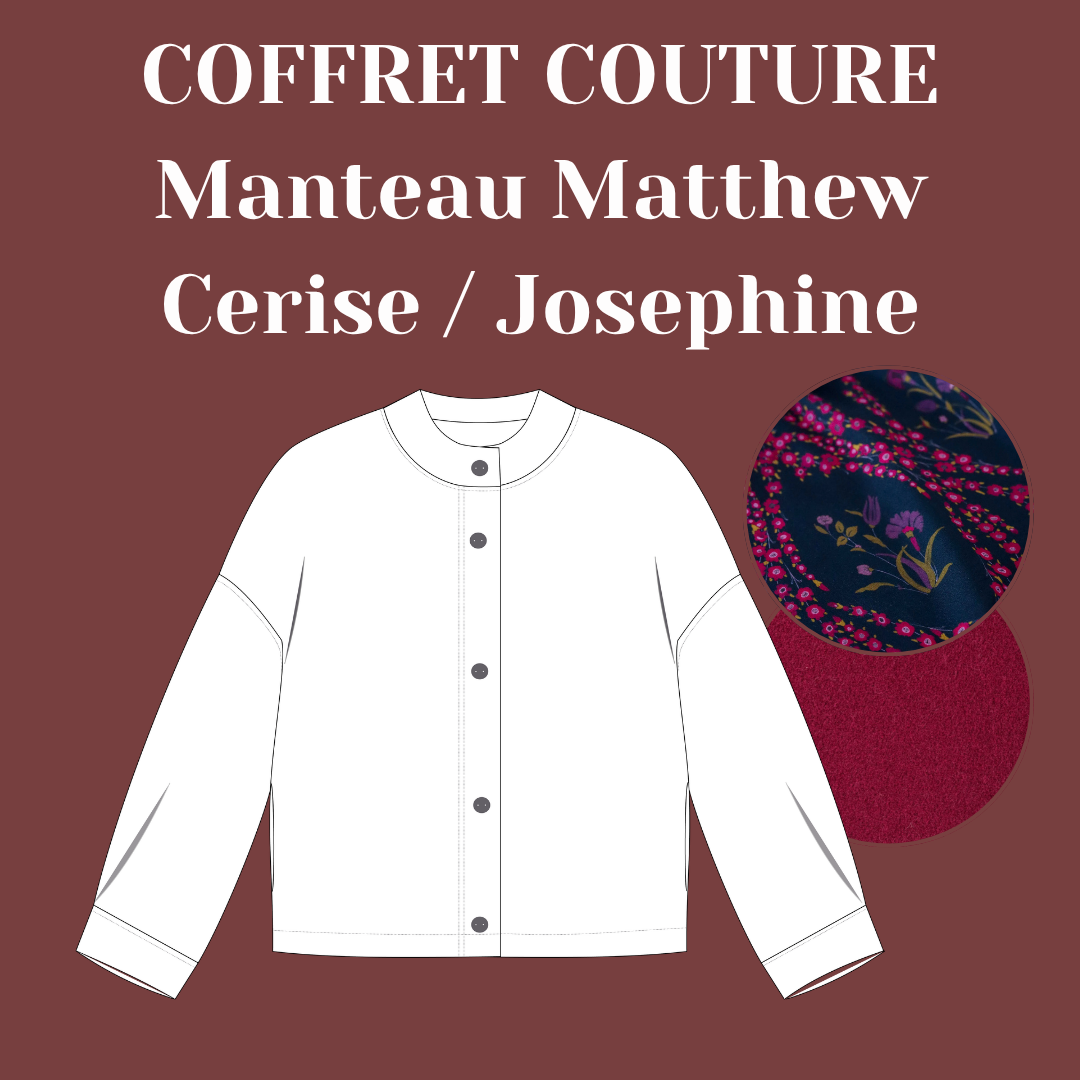 Coffret Couture - Manteau Matthew - Cerise/Joséphine