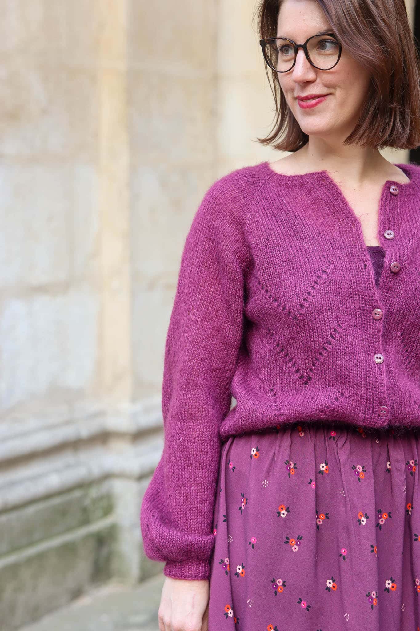 Mérinos Violet Lise Tailor