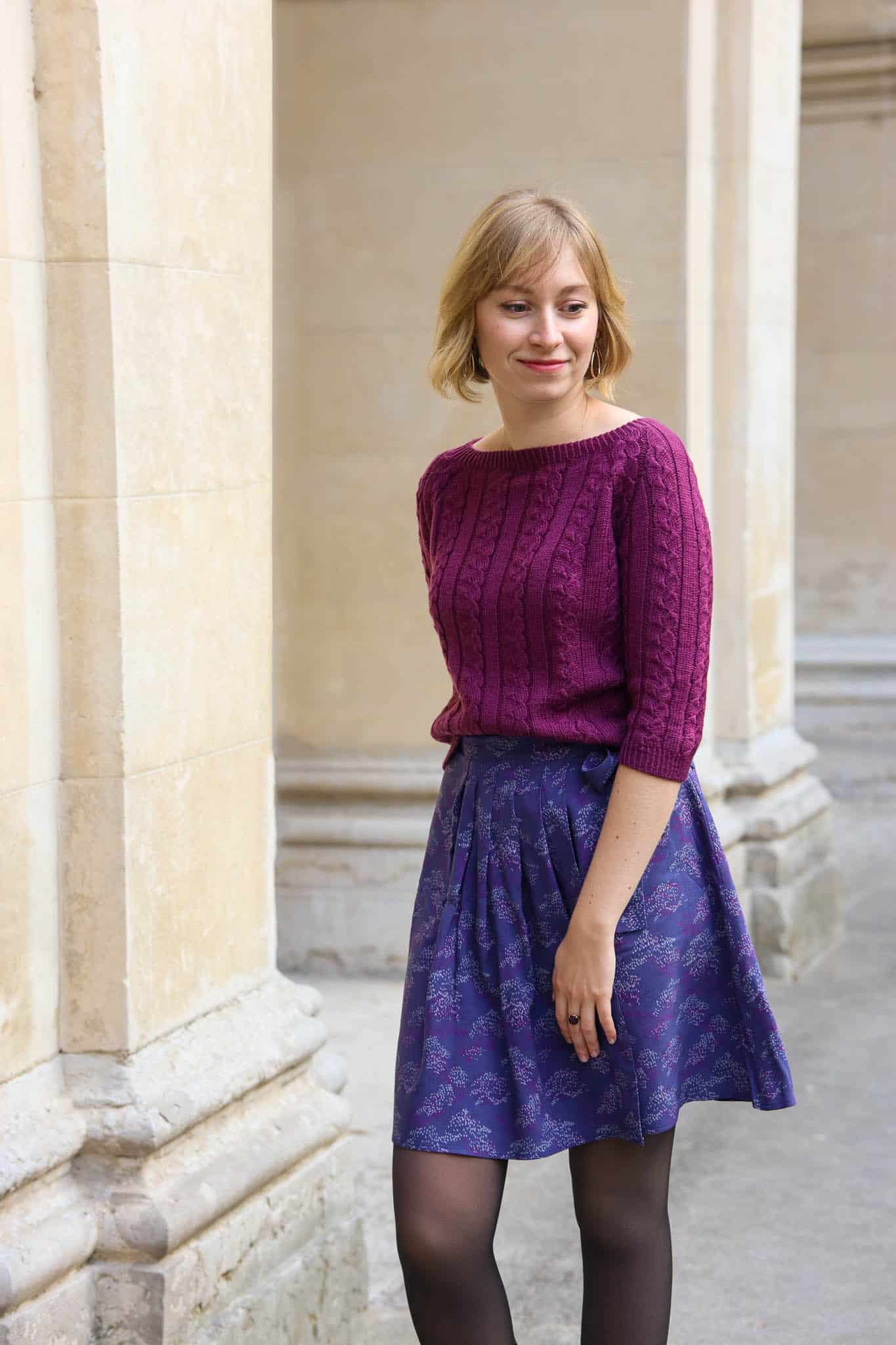 Mérinos Violet Lise Tailor