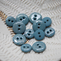 Bouton glitter deux trous - Orage