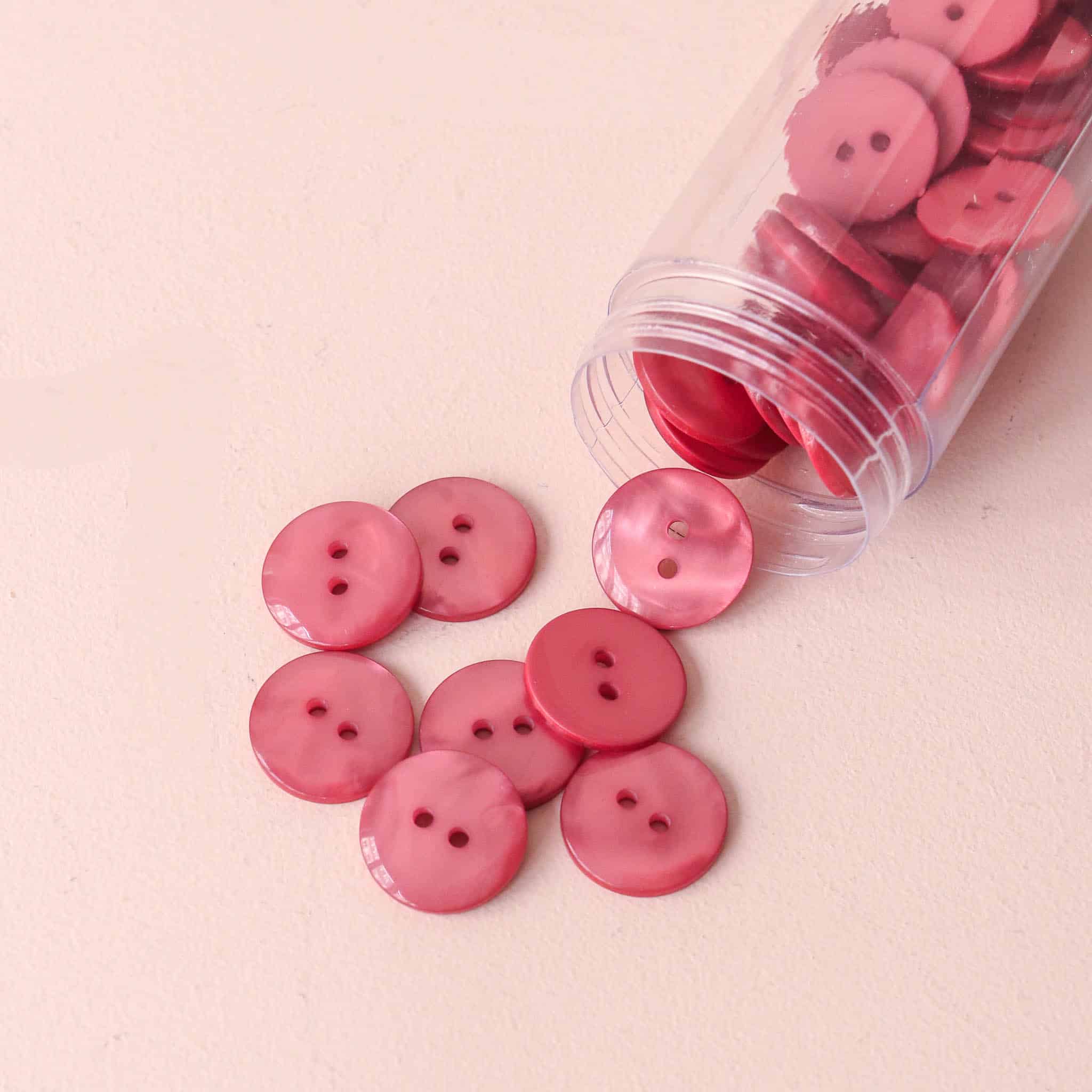 Bouton Sparkle - Vieux Rose