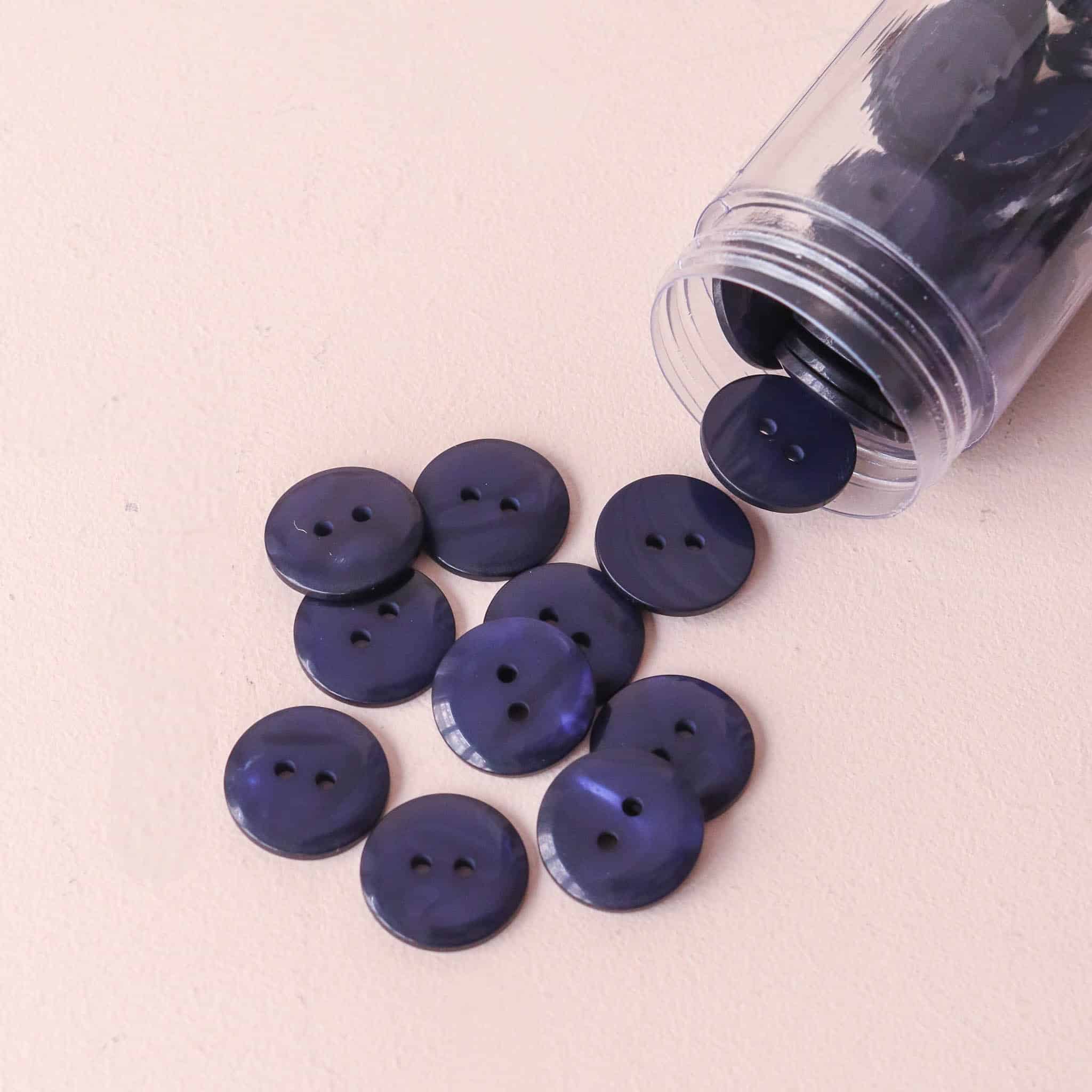 Bouton Sparkle - Bleu Marine