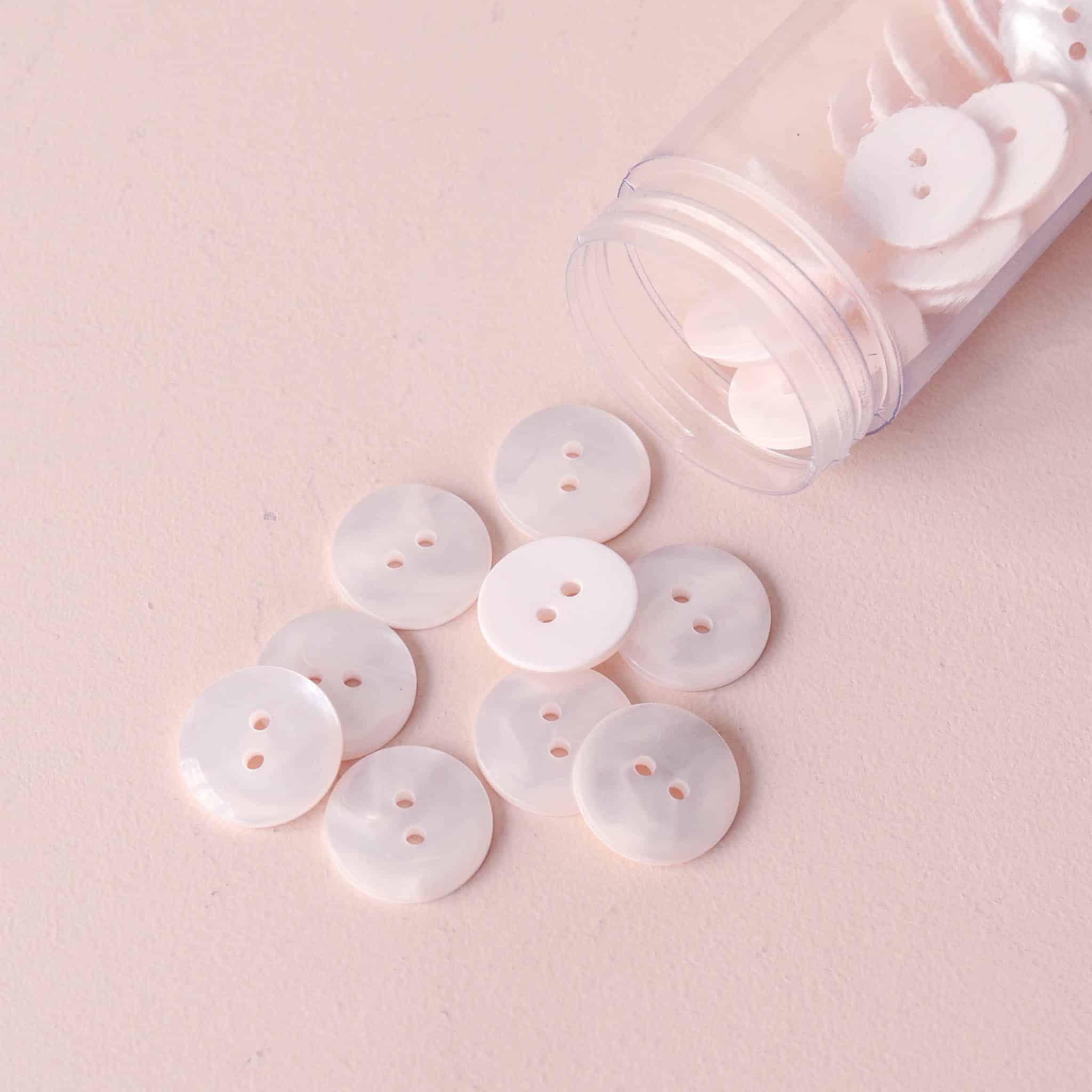 Bouton Sparkle - Blanc cassé