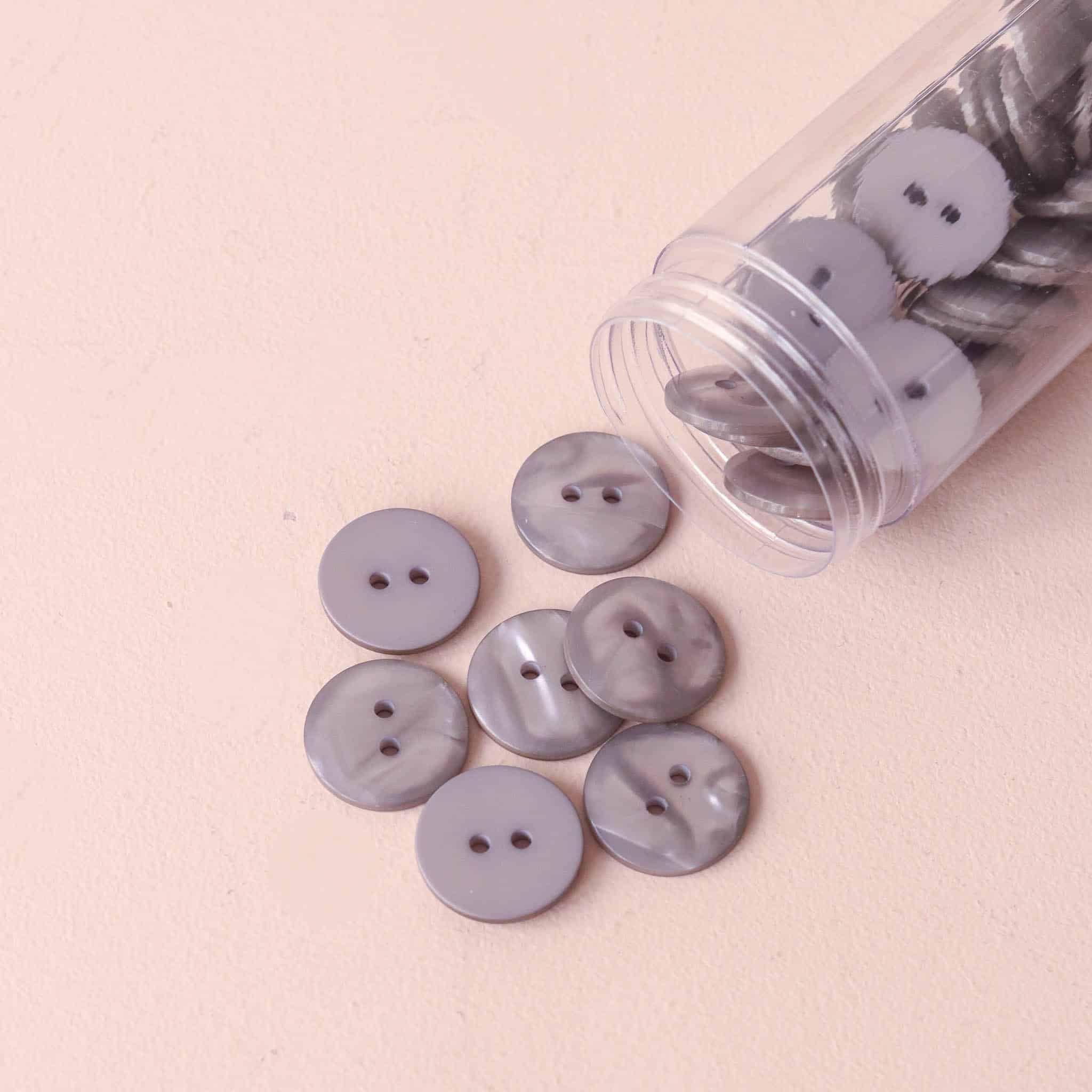 Bouton Sparkle - Gris Perle