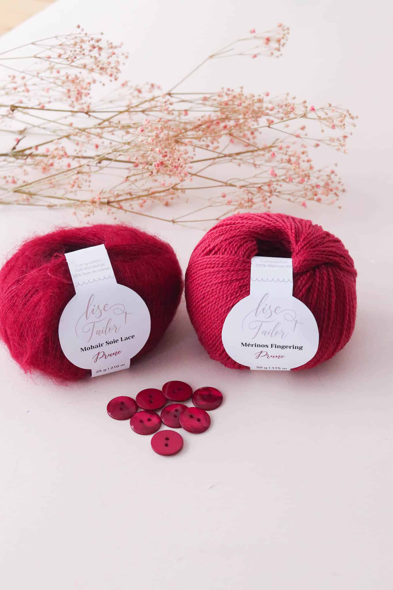 laine mohair prune lise tailor