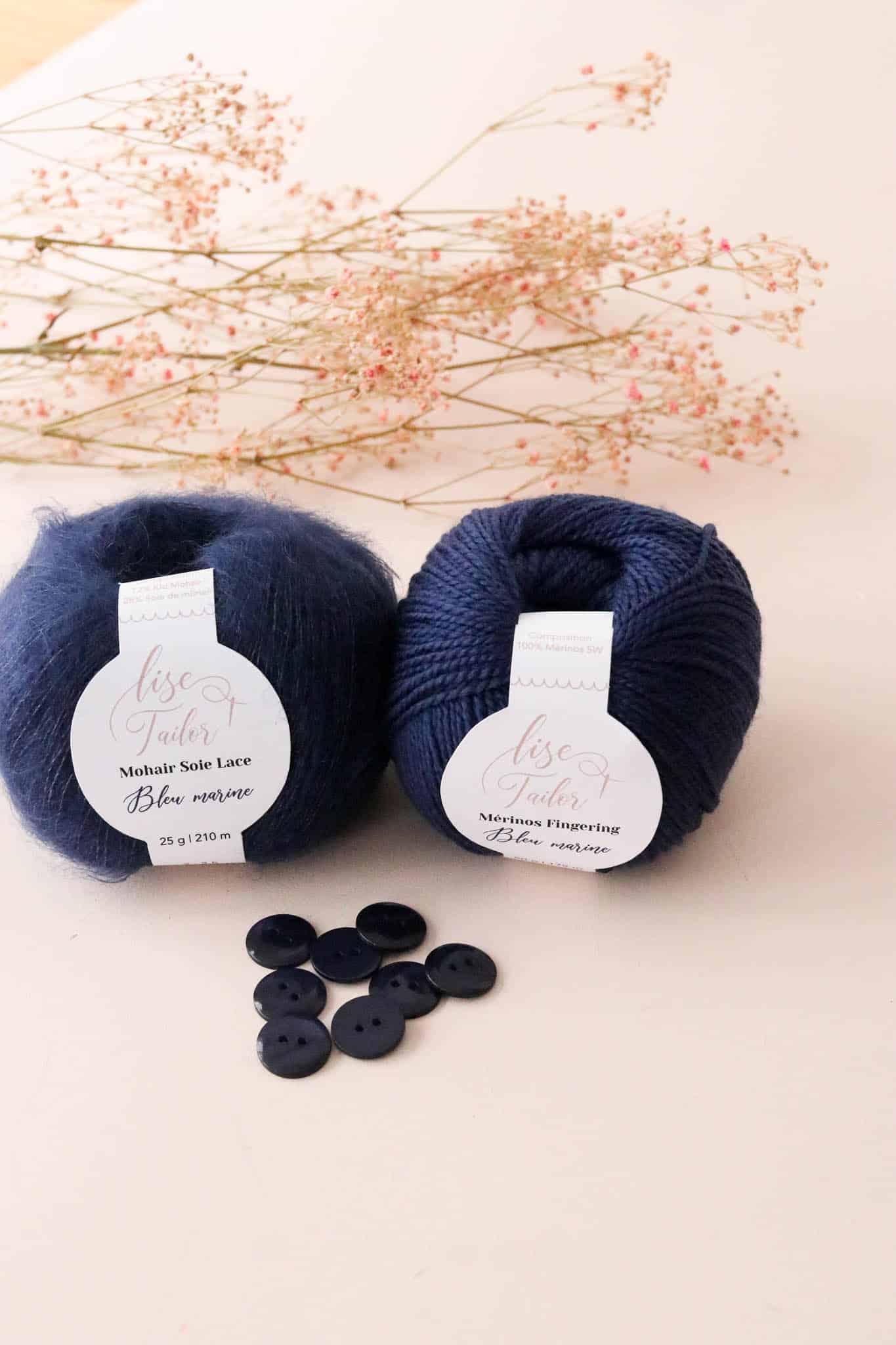 Bouton Sparkle - Bleu Marine