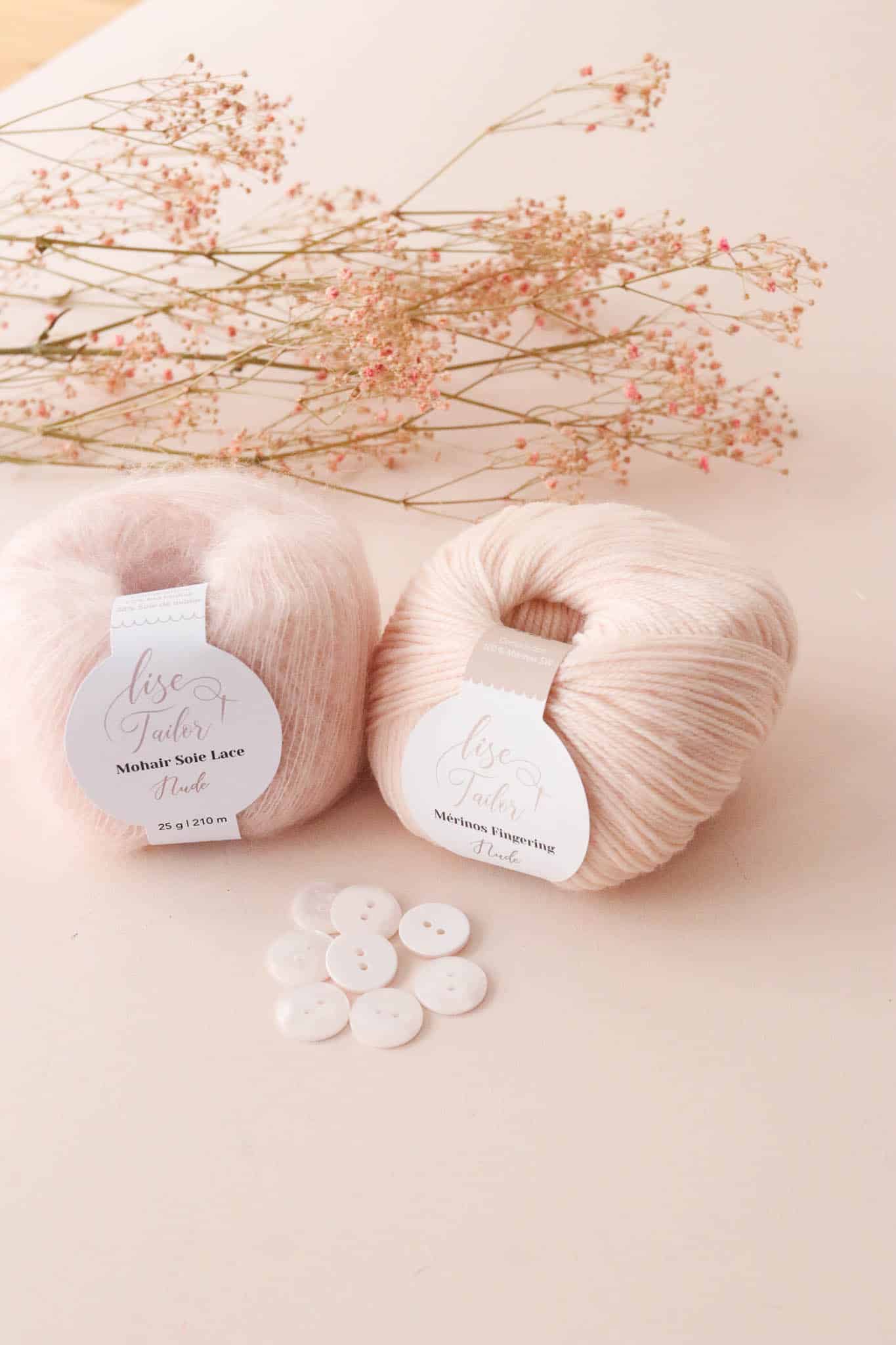 Bouton Sparkle - Blanc cassé