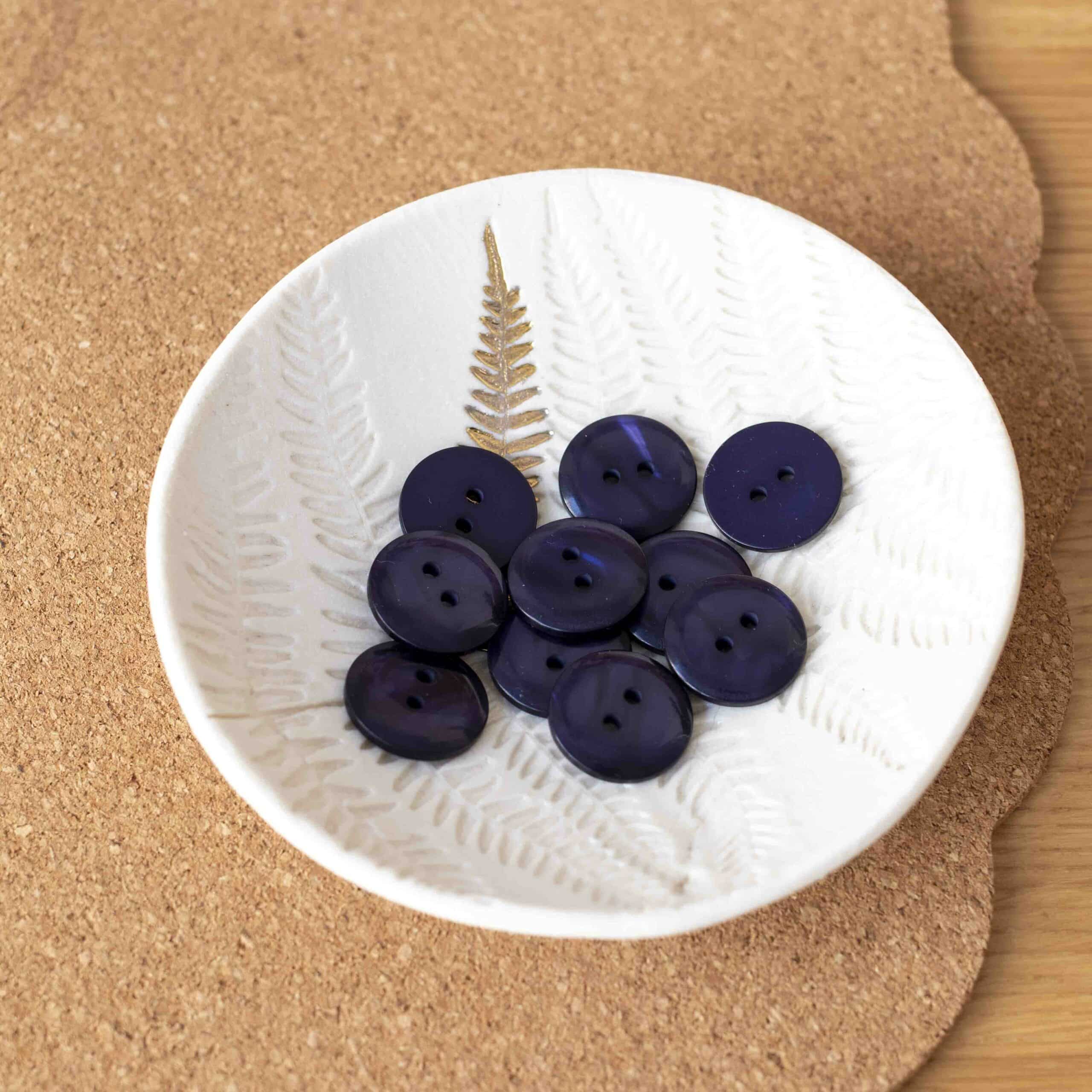 Bouton Sparkle - Bleu Marine