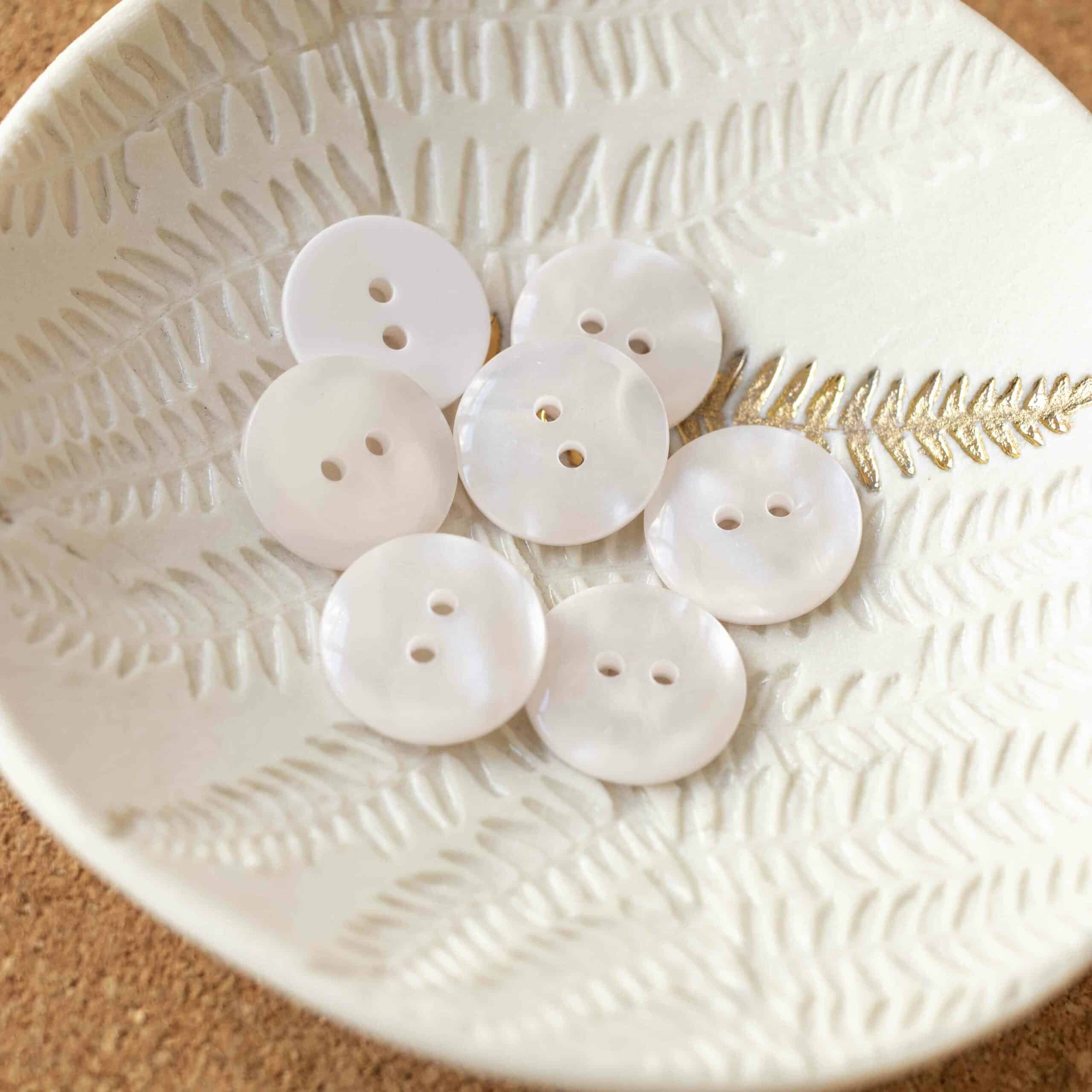 Bouton Sparkle - Blanc cassé