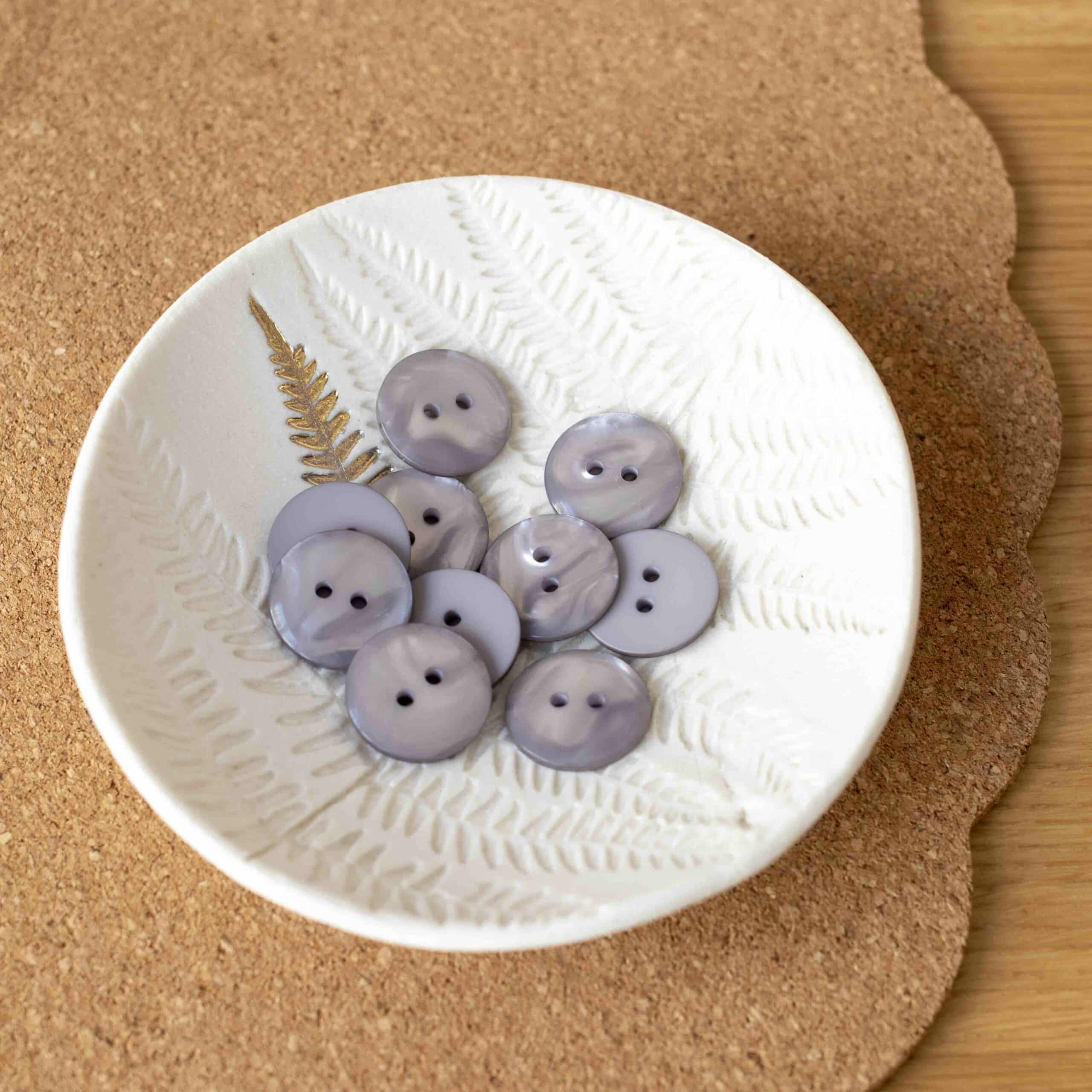 Bouton Sparkle - Gris Perle