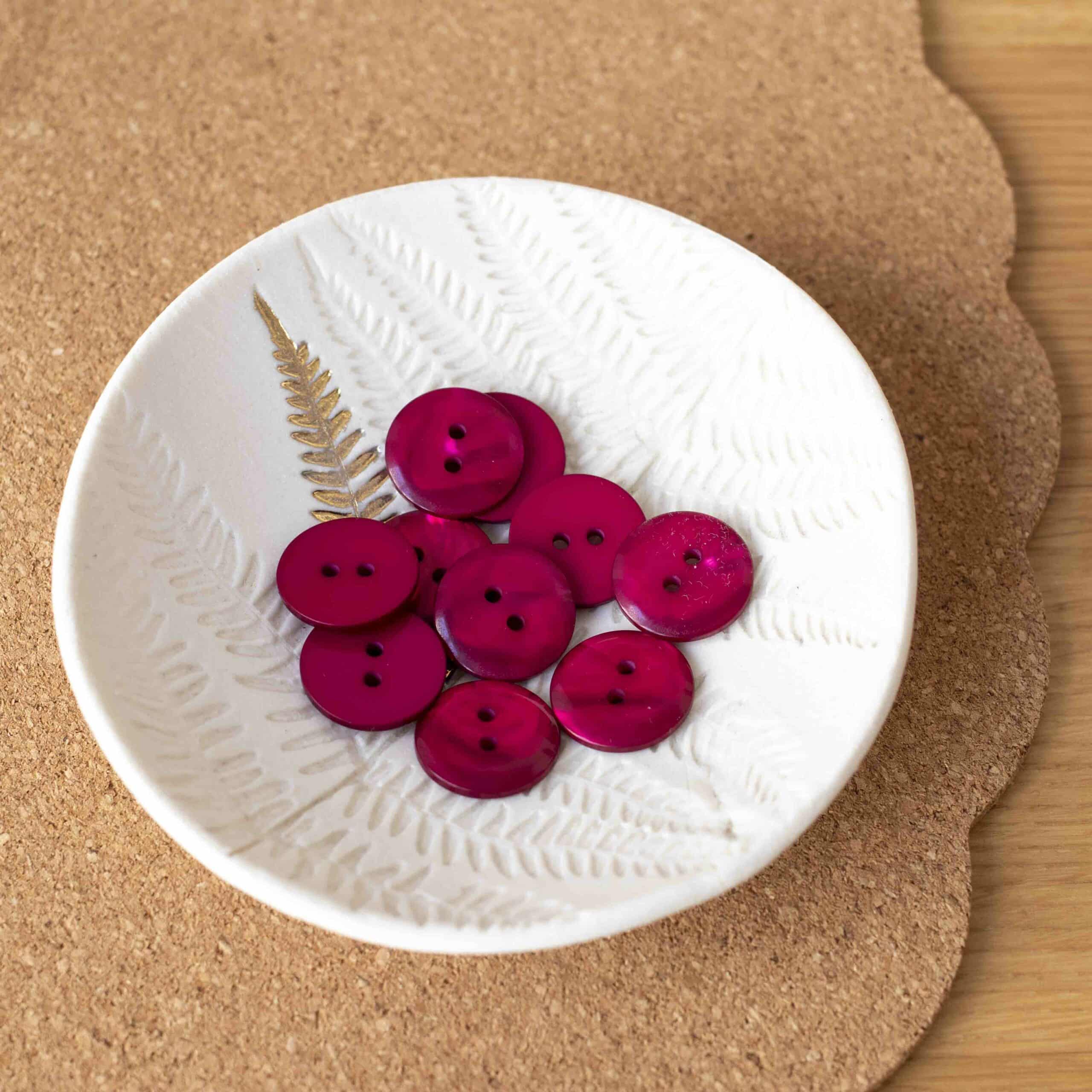 Bouton Sparkle - Fuchsia