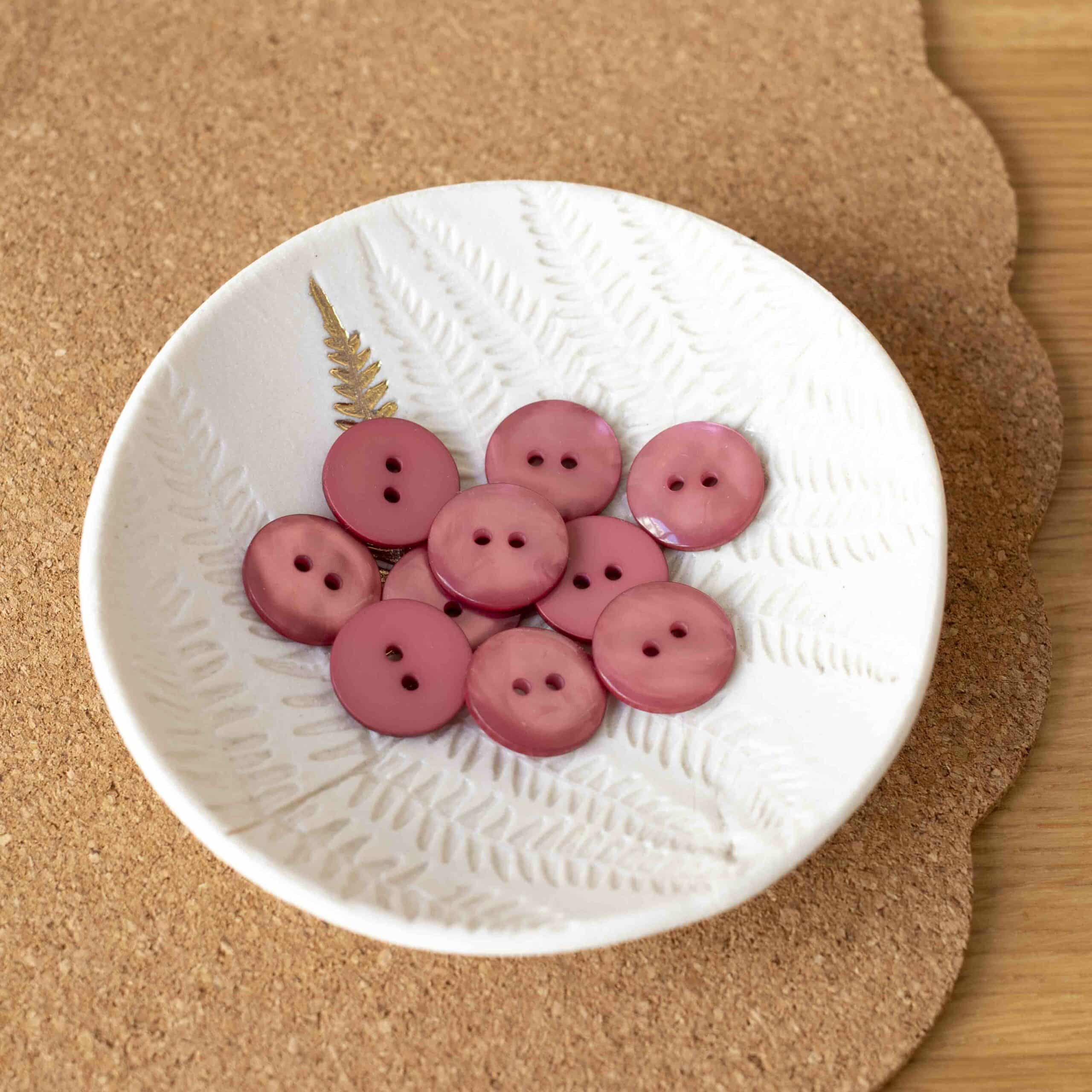 Bouton Sparkle - Vieux Rose