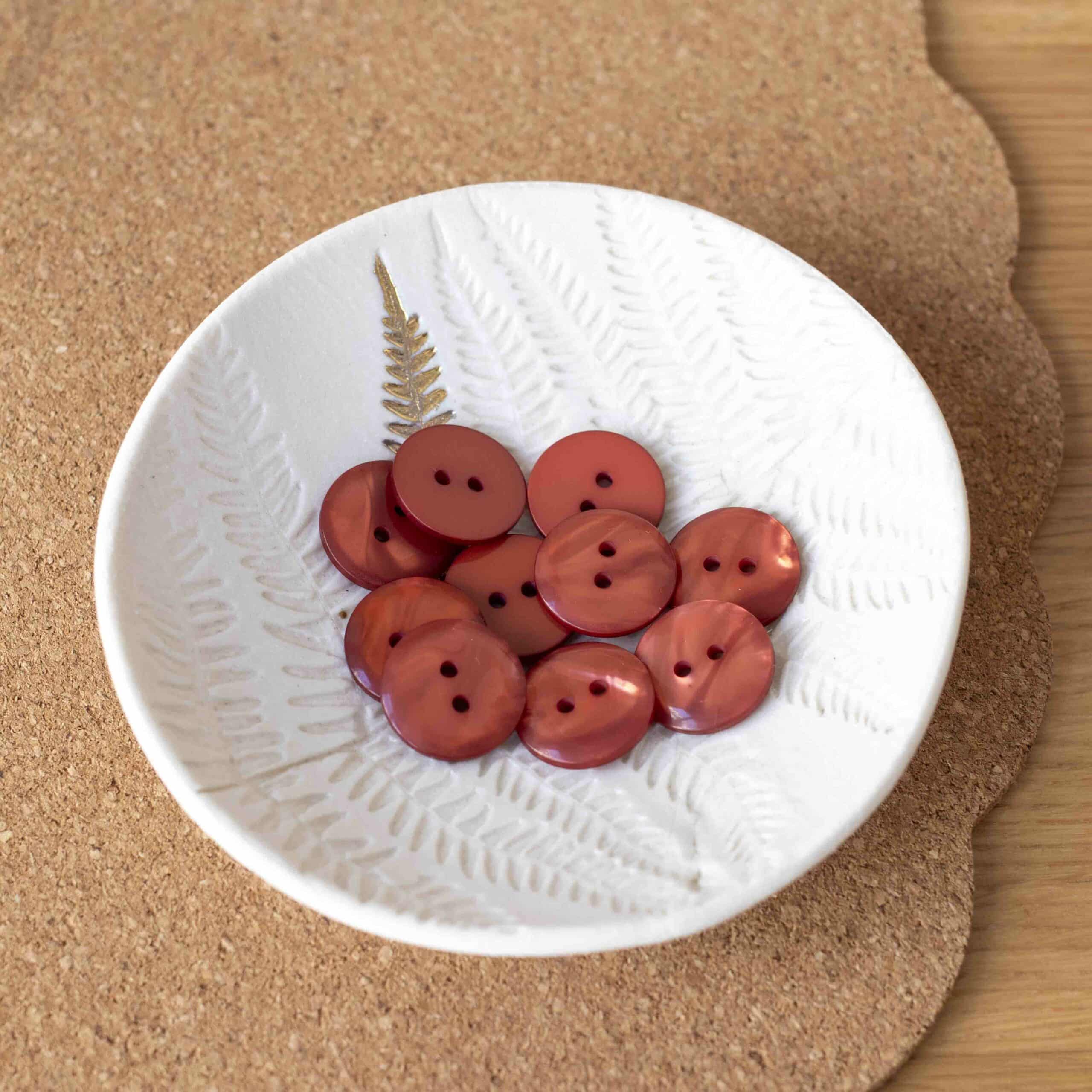 Bouton Sparkle - Terracotta