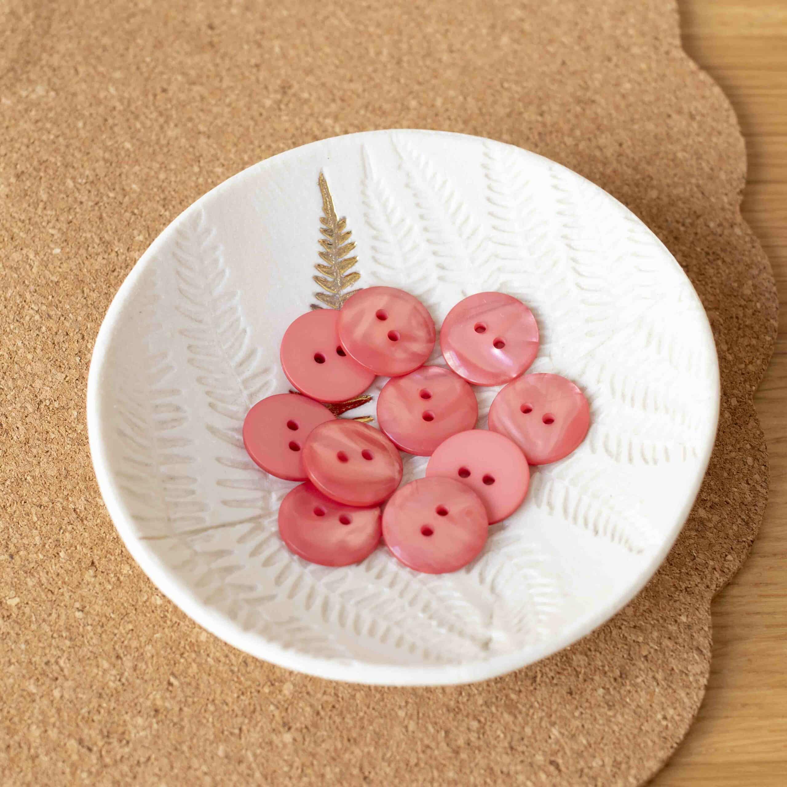 Bouton Sparkle - Corail