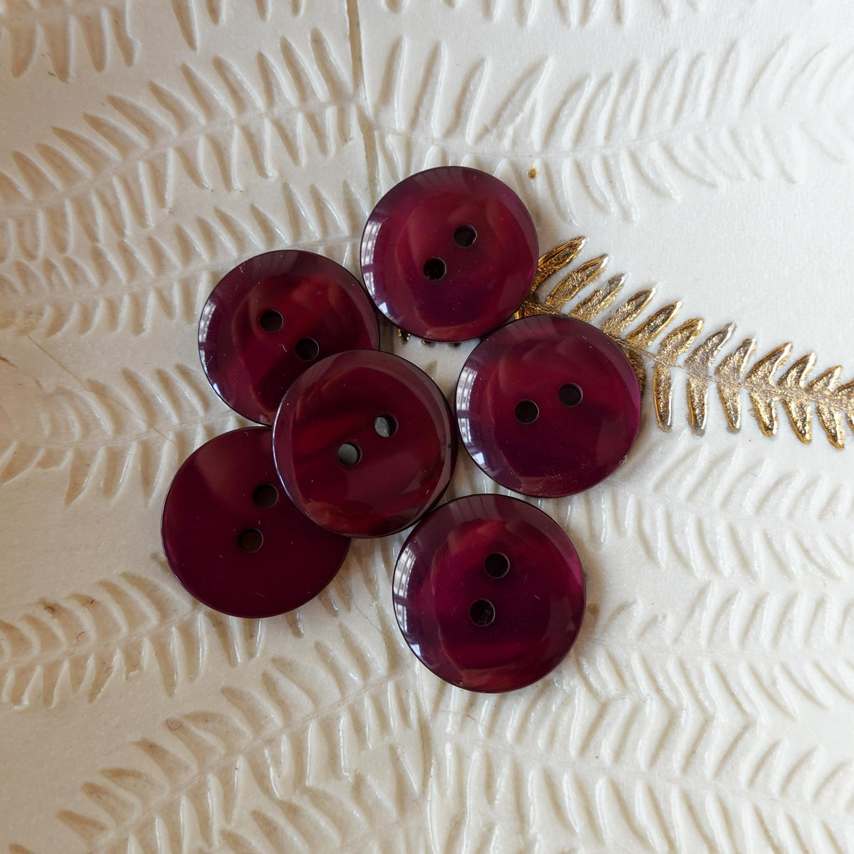 Bouton Sparkle - Lie de Vin