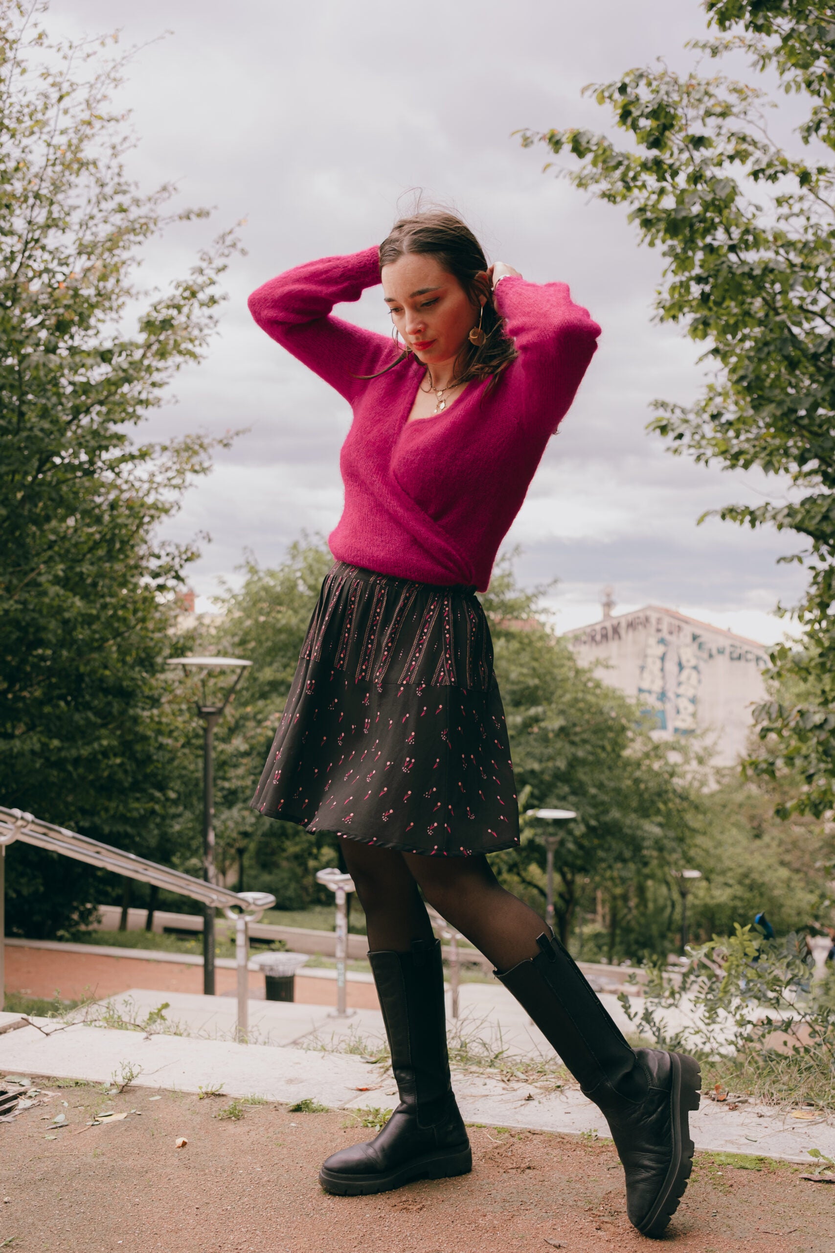 Viscose - Bloom Every Day Noir Rayures - COUPONS