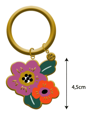 Porte-clefs Fleurs