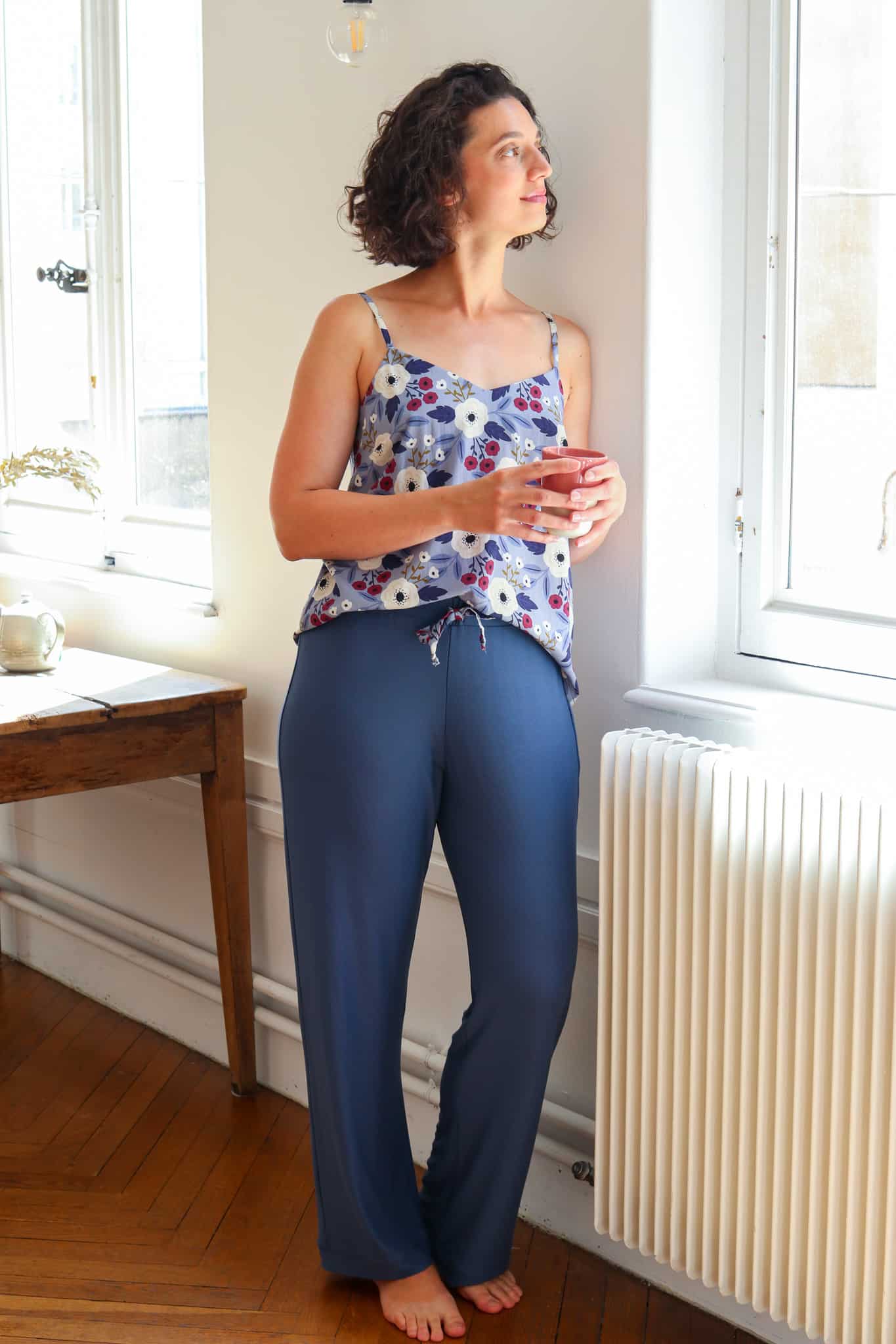 Cozy at home - Anémone (nuisette, culotte et bandeau) - PDF