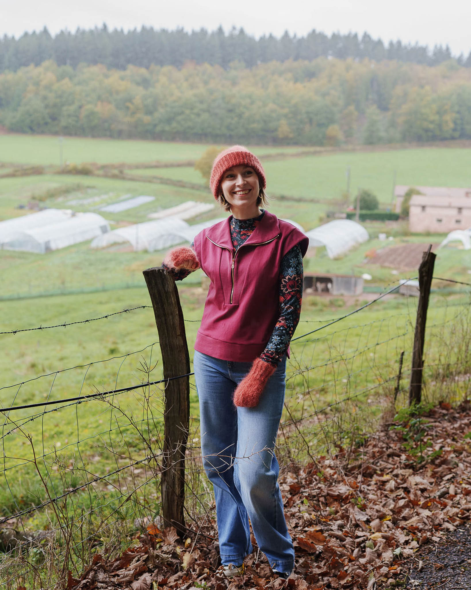 Sewing Kit - Fika Sweatshirt - Burgundy