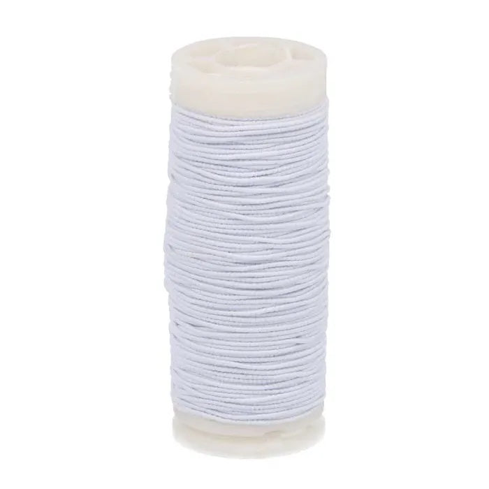 Sewing Thread - Elastic for Gathering - White