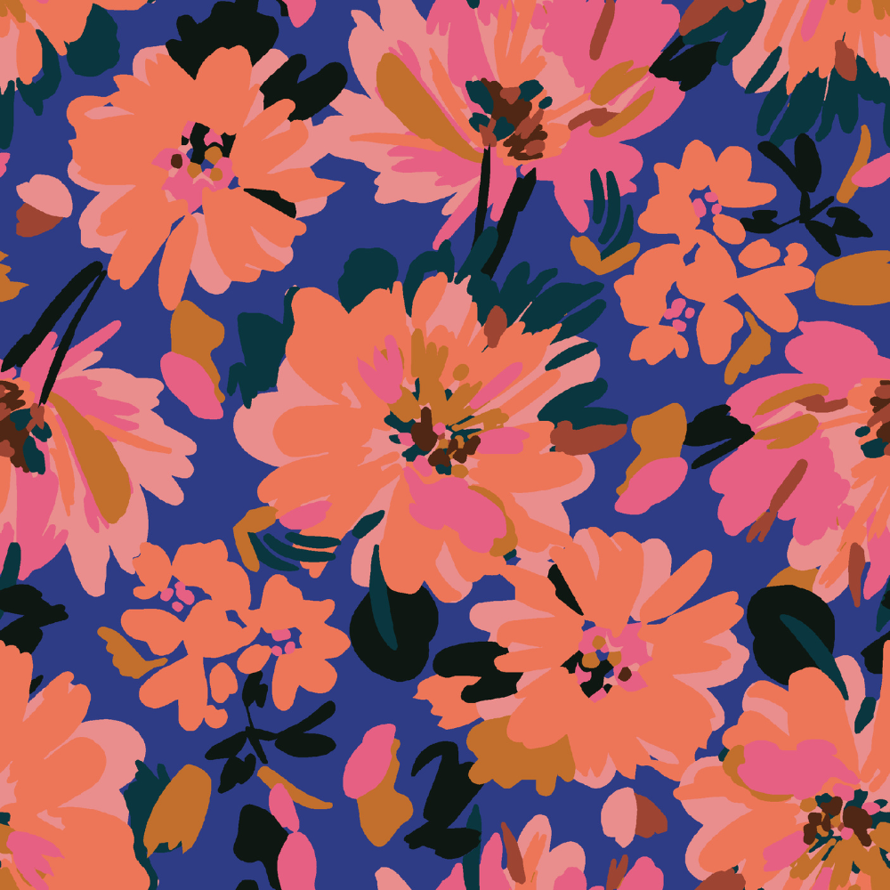 Viscose - Floral Flames - DEFECTS