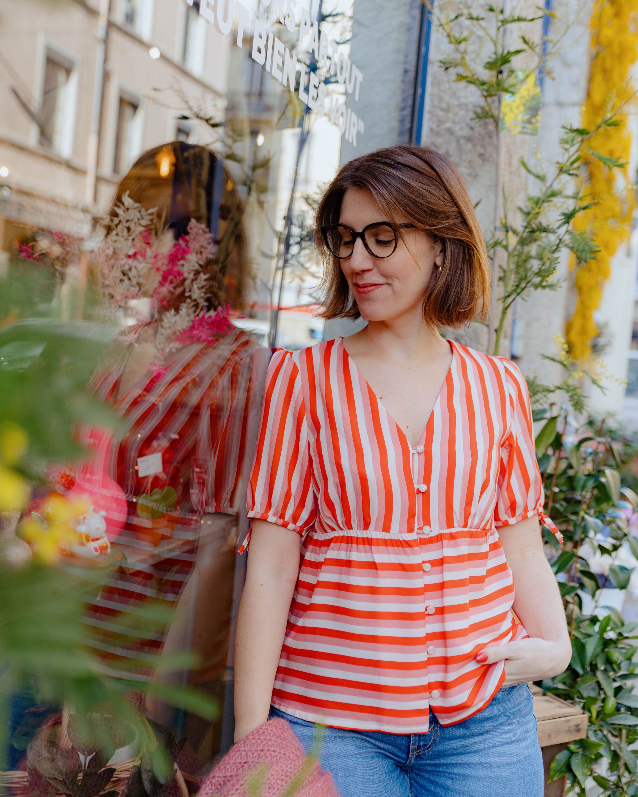 Viscose - Poppy Stripe - FLAWS