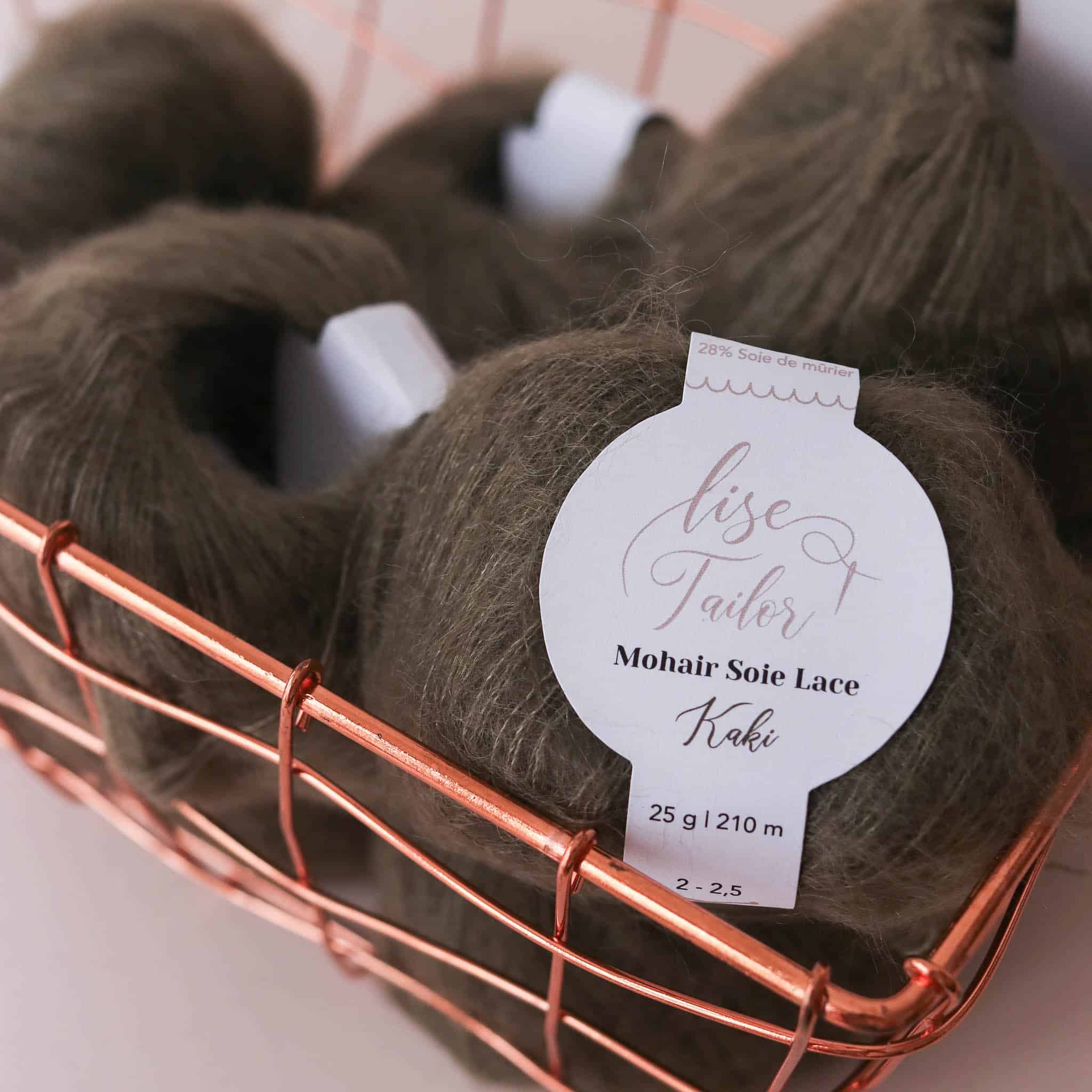 Mohair & soie - Kaki