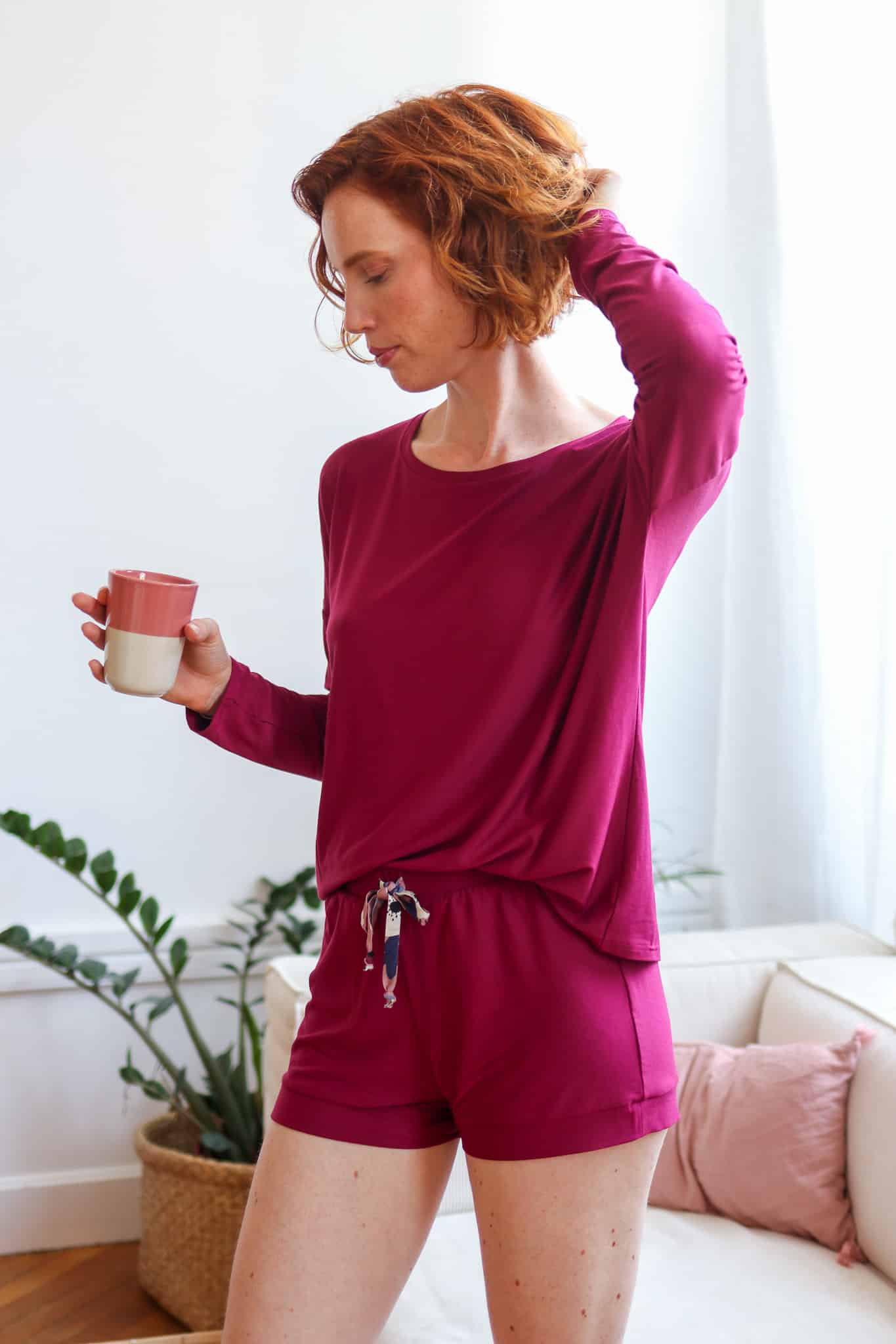 Cozy at home - Lazy days (boxy T-shirt and flowing pants) - PDF