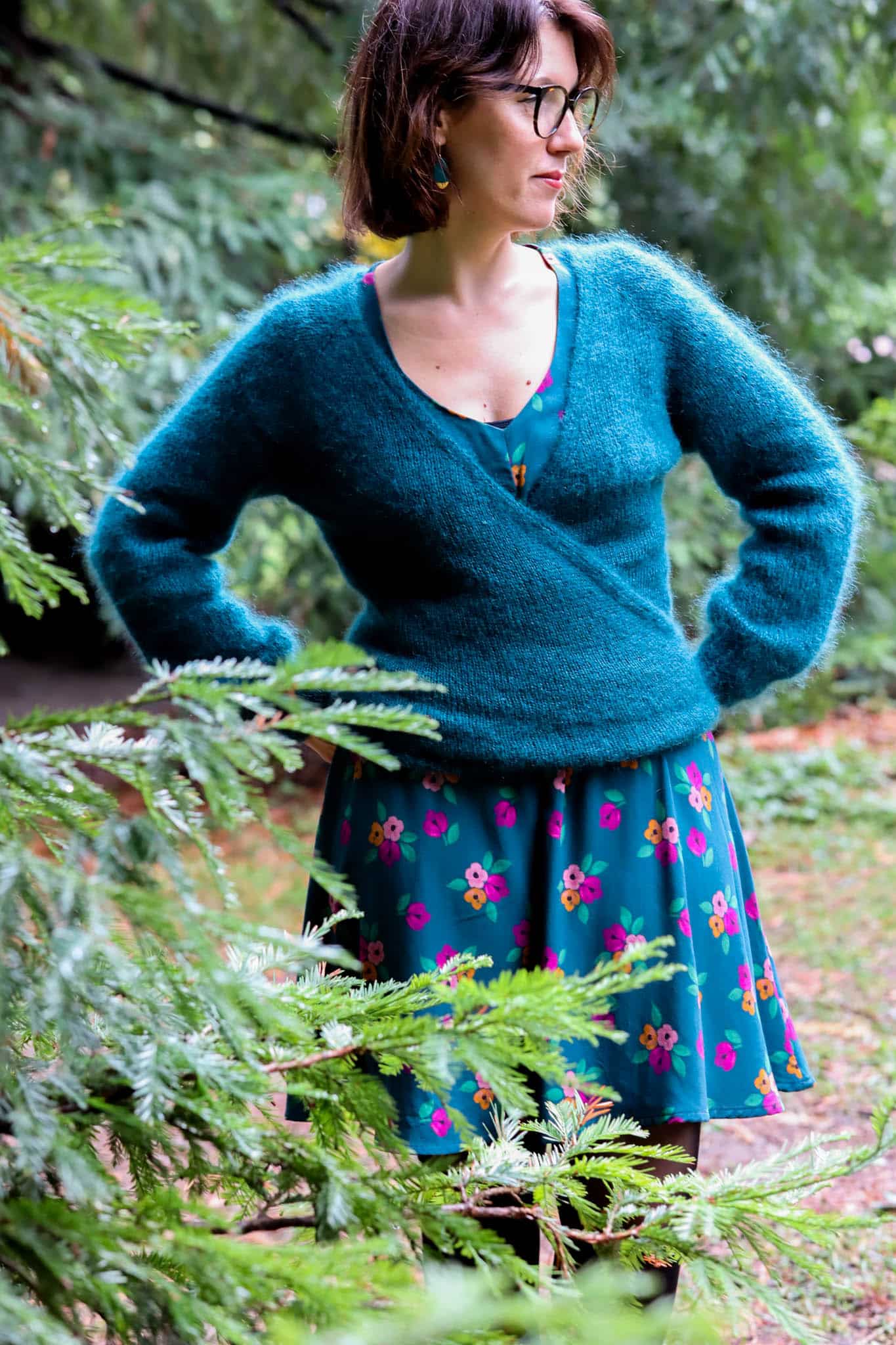 Mohair & soie - Vert Sapin