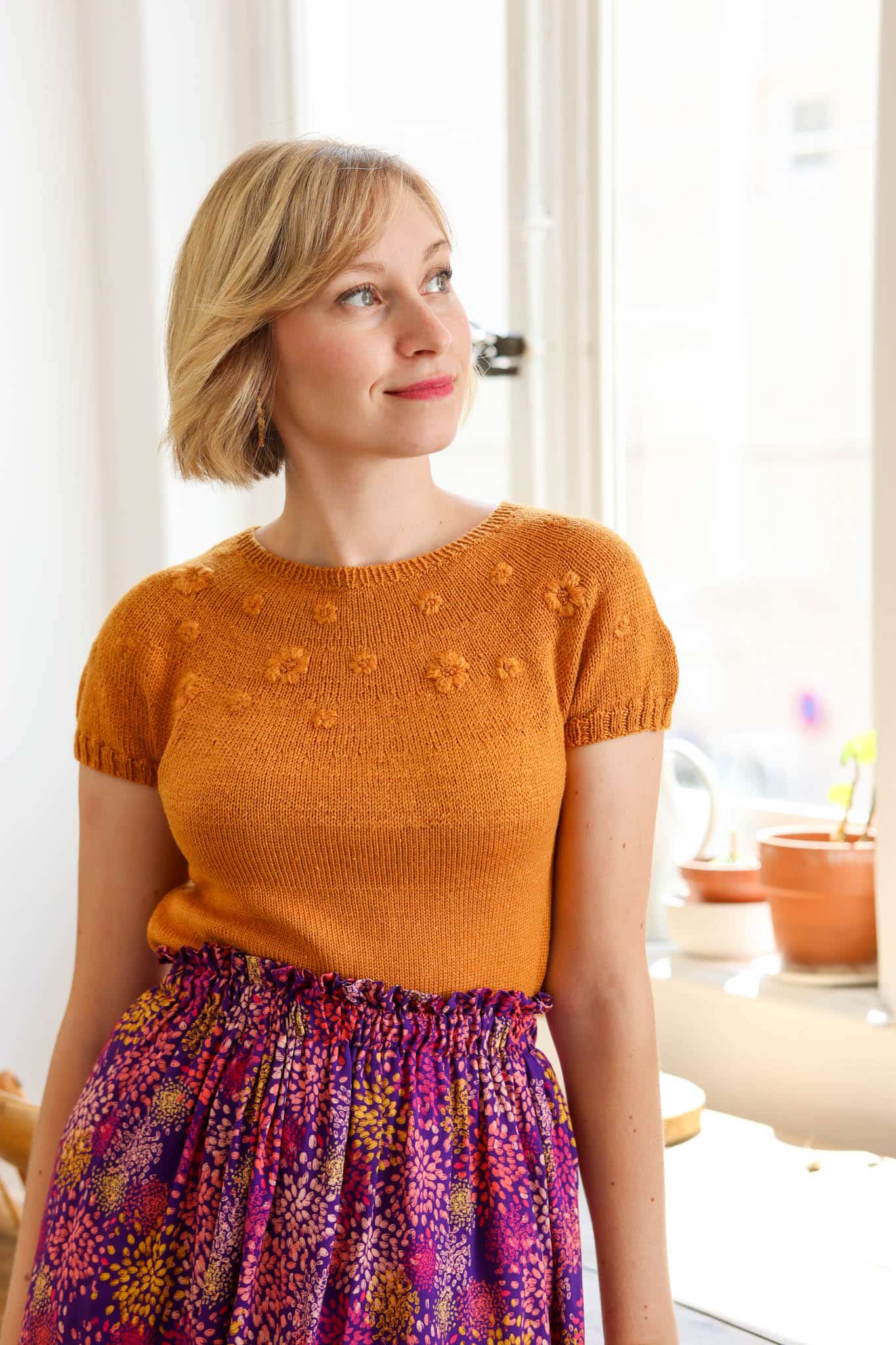 patron tricot rosée