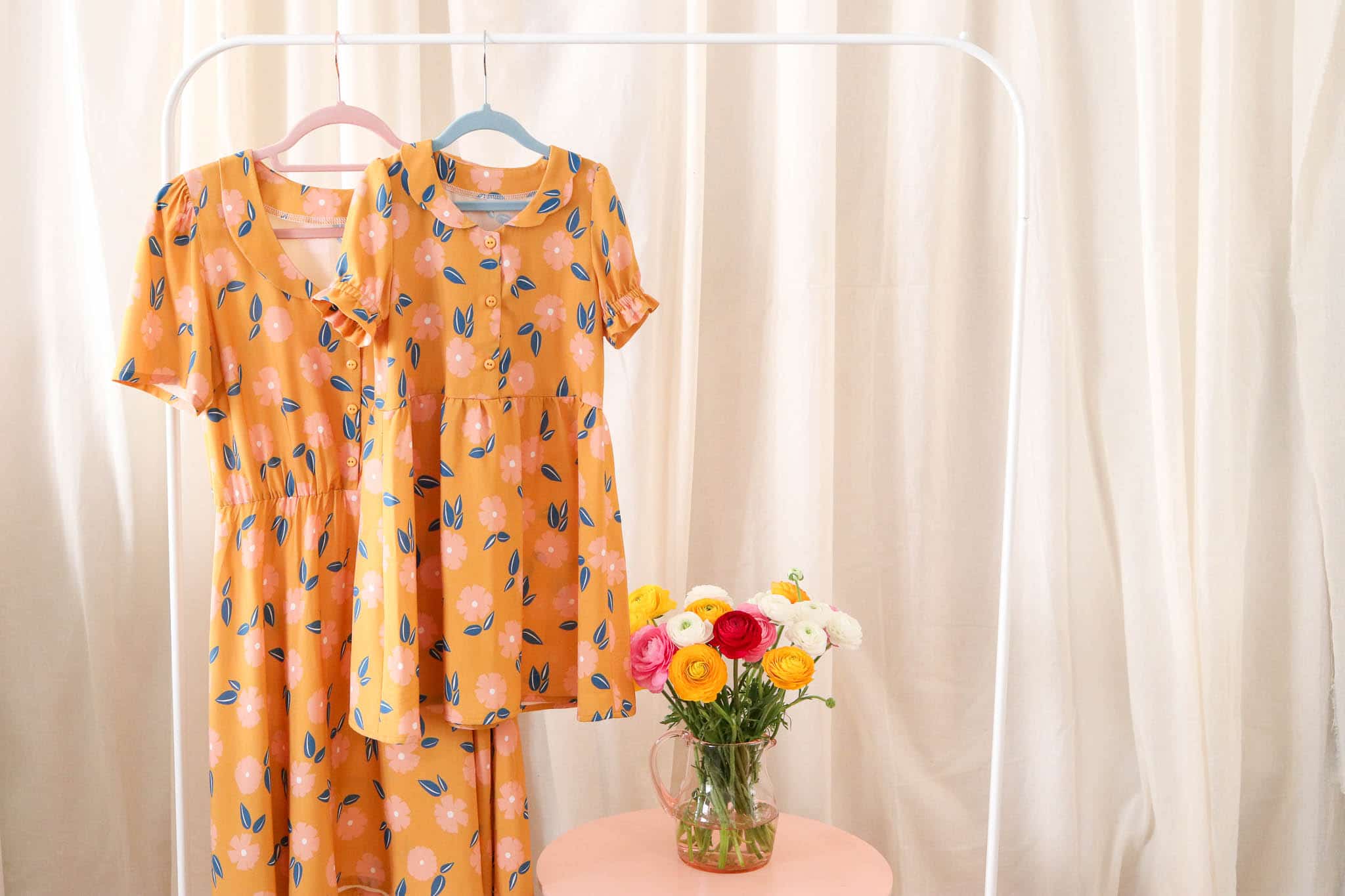 Duo "Mère - Fille " - Robe Comète - Pochette