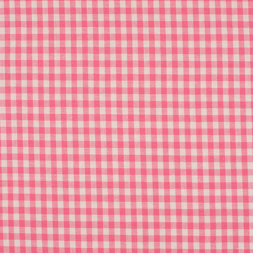 Cotton Poplin - Gingham 5mm - Pink