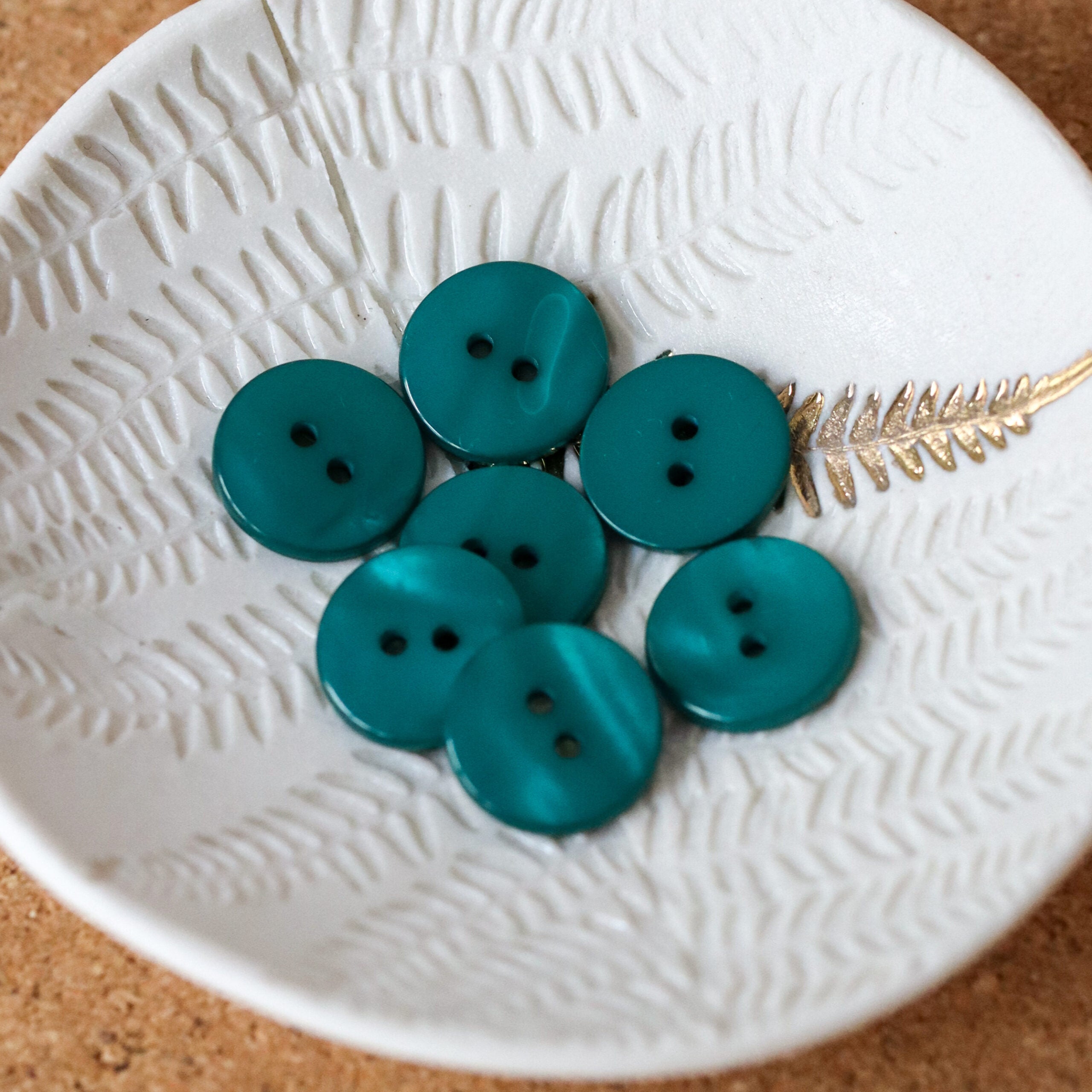 Bouton Sparkle - Émeraude