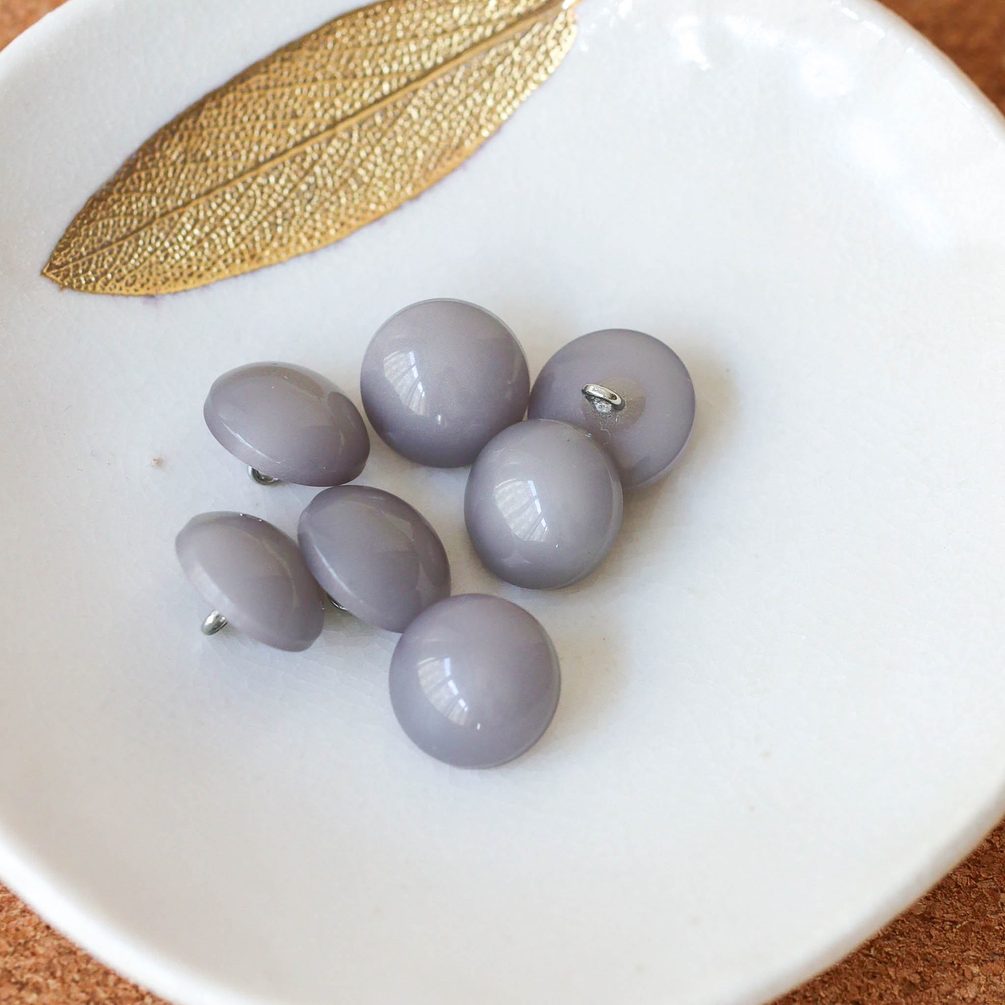 Bouton Moonlight - Gris Perle