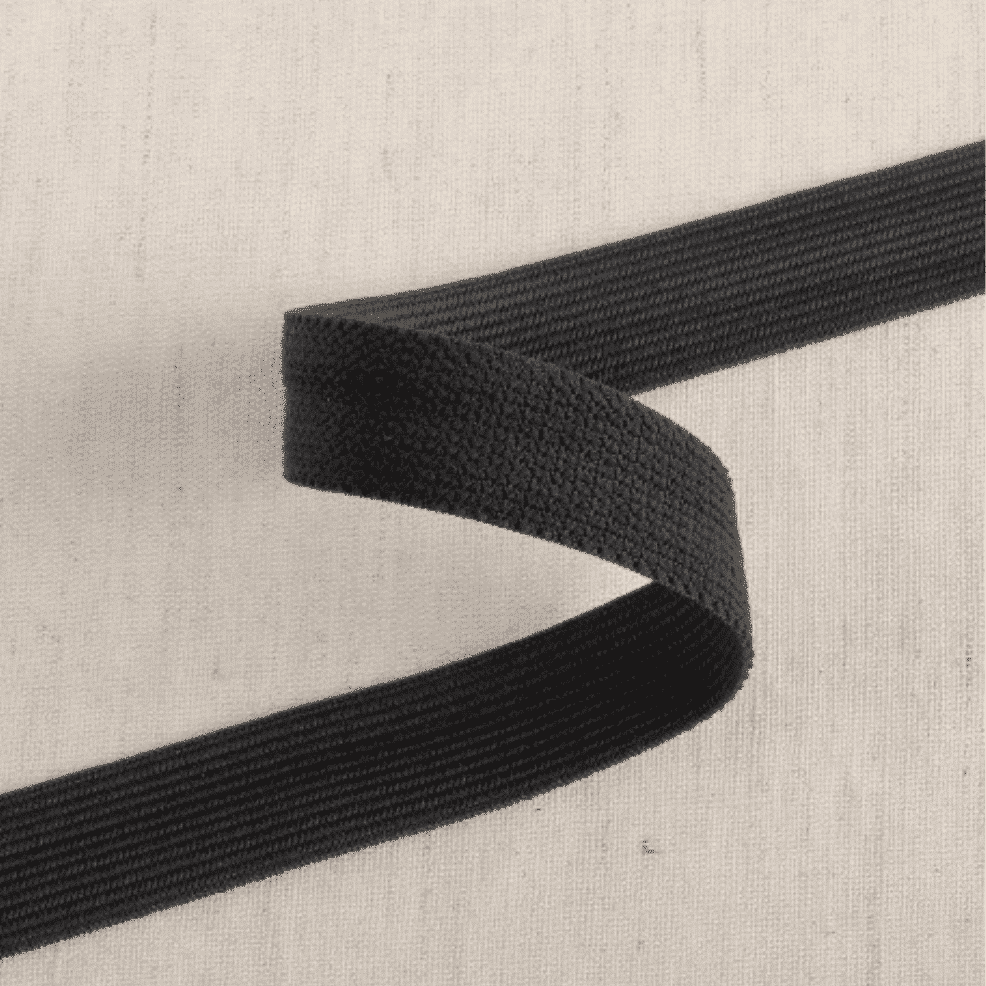 Élastique sous poitrine 20 mm - Noir - au mètre