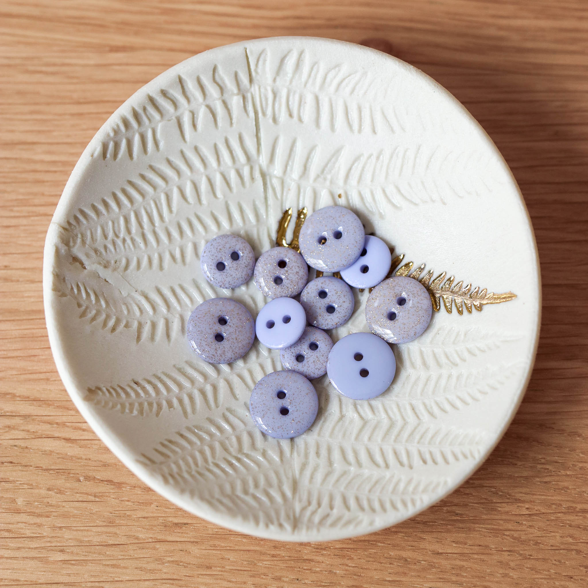 Bouton glitter deux trous - Nuage