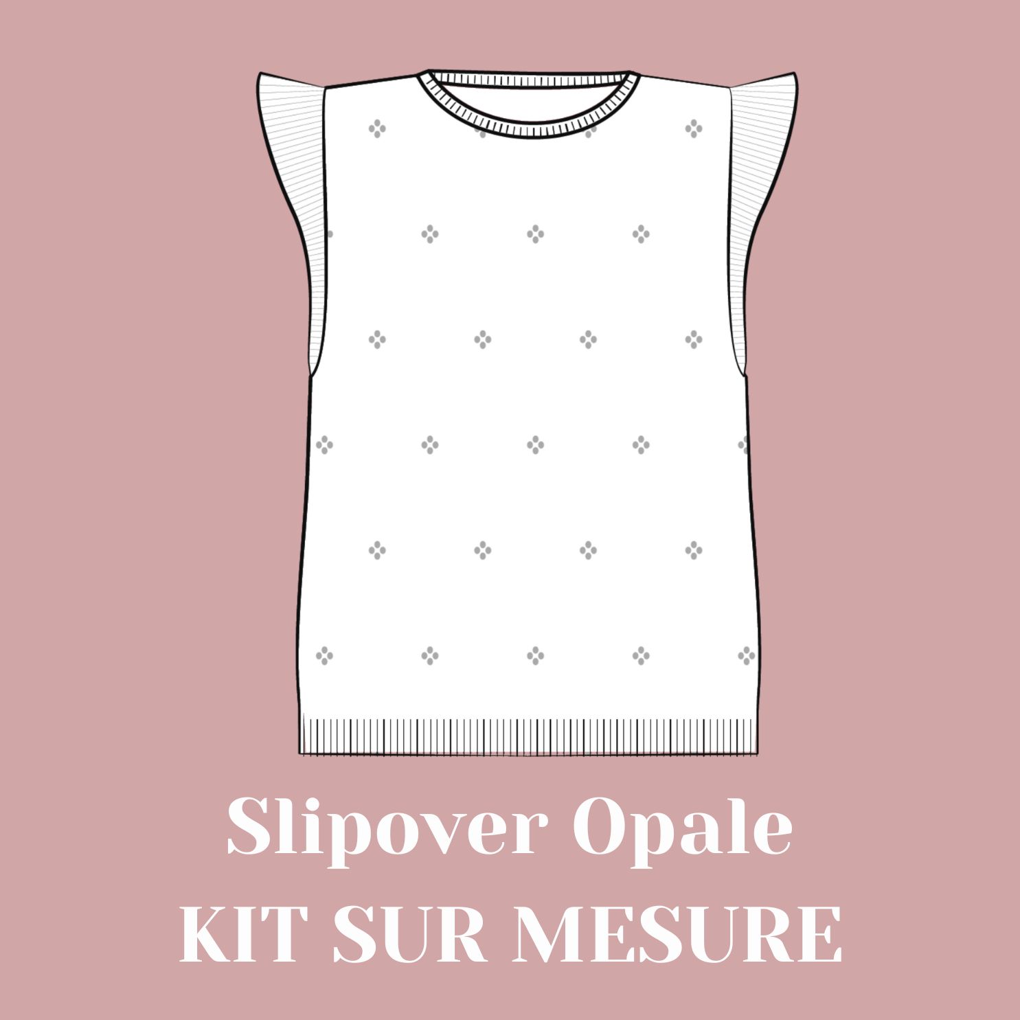 Kit tricot - Slipover Opale