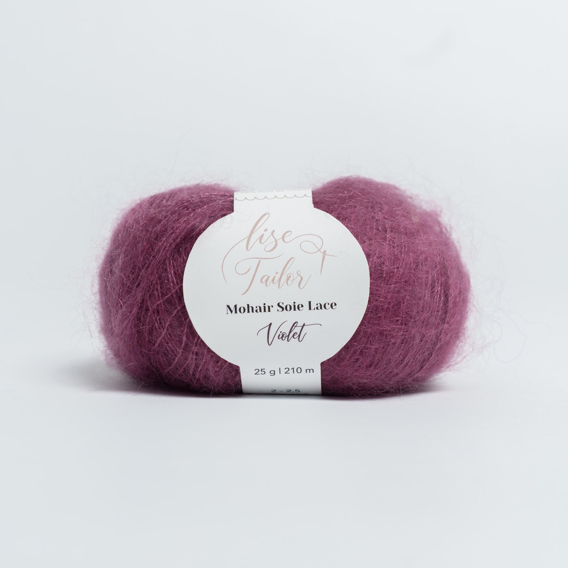 Lot De 10 Pelotes De Laine Mohair Fantaisie - Couleurs Violet/taupe/noir, Fabriqué En France