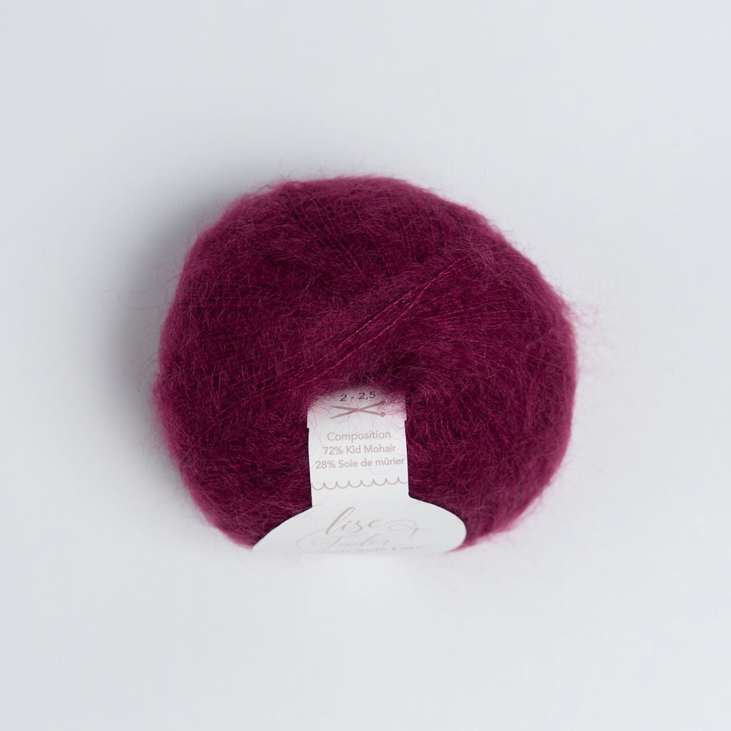 Mohair & soie - Lie de Vin