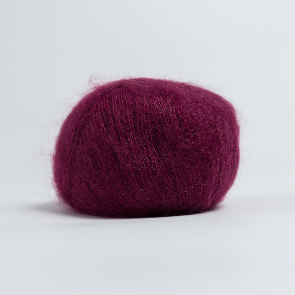 Mohair & soie - Lie de Vin