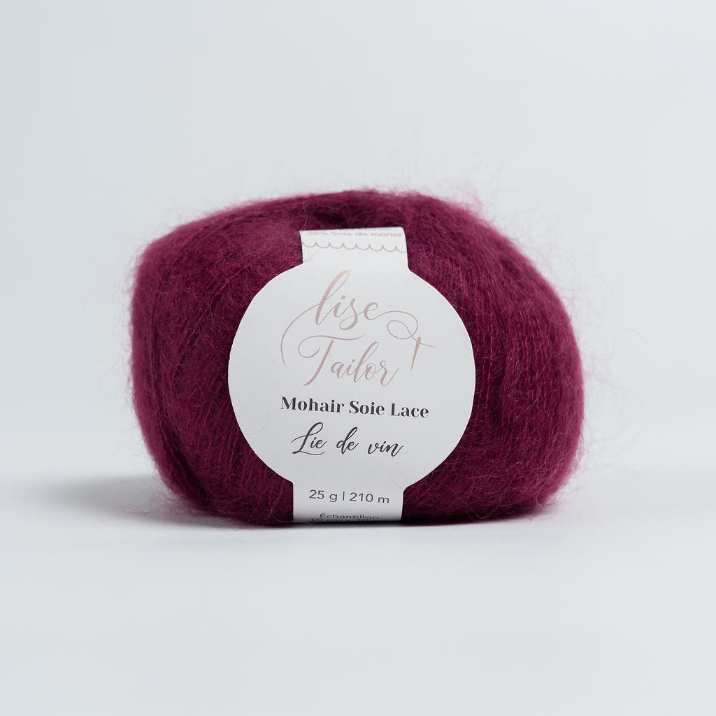 Mohair & soie - Lie de Vin