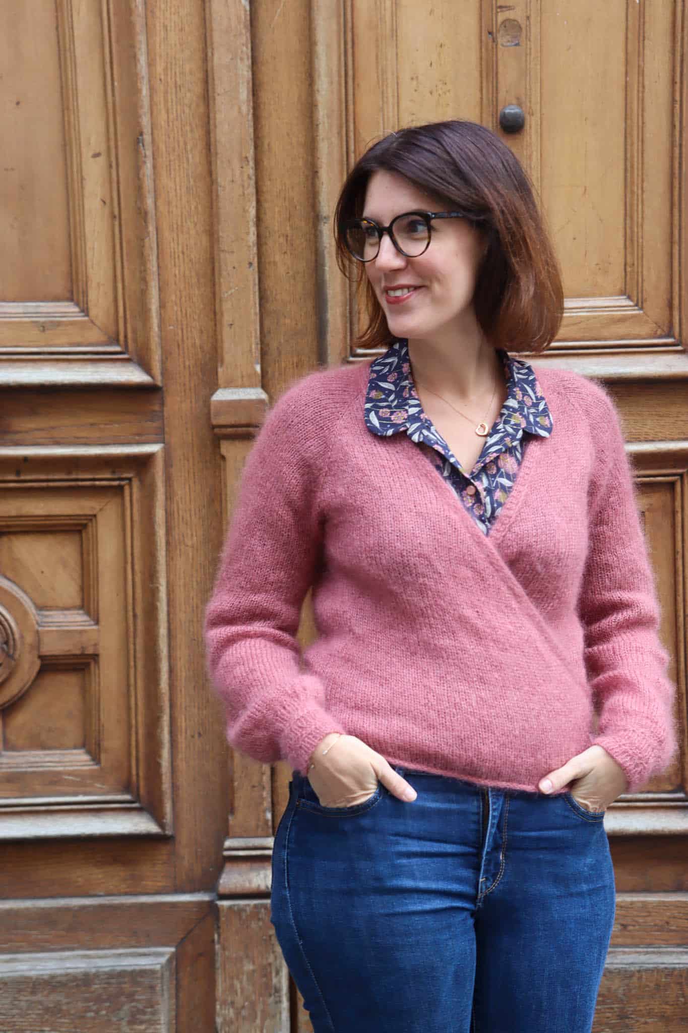 Mohair & soie - Vieux rose