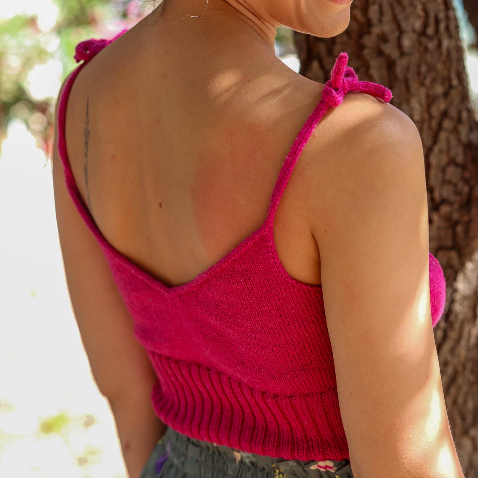 Kit tricot - Top A l'ombre des pins