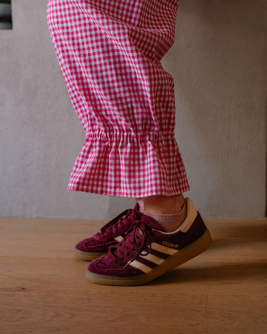 Cotton Poplin - Gingham 5mm - Fuchsia