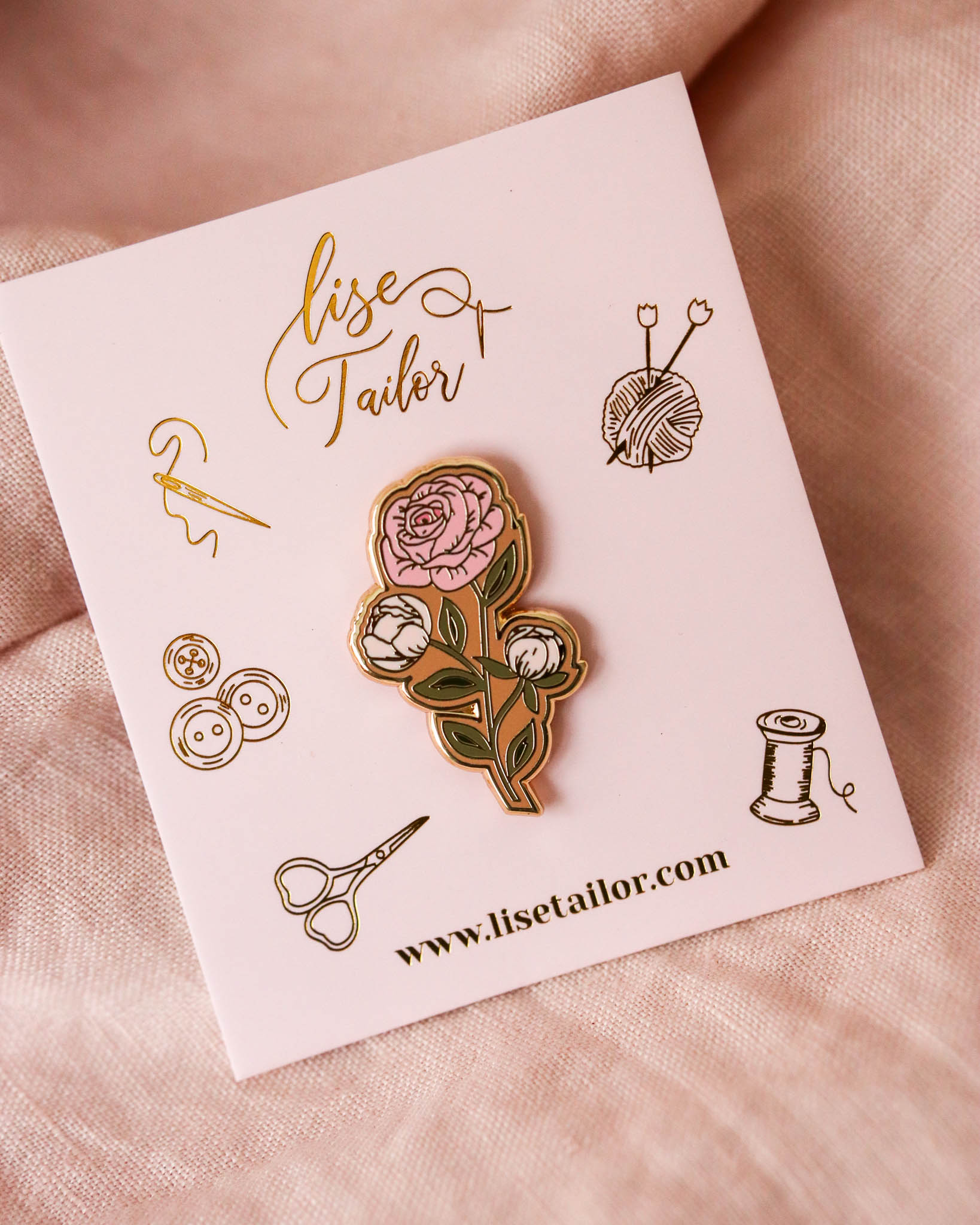 Pin’s Rose Eternel