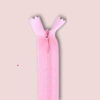 Invisible zipper - 40 cm - Pink